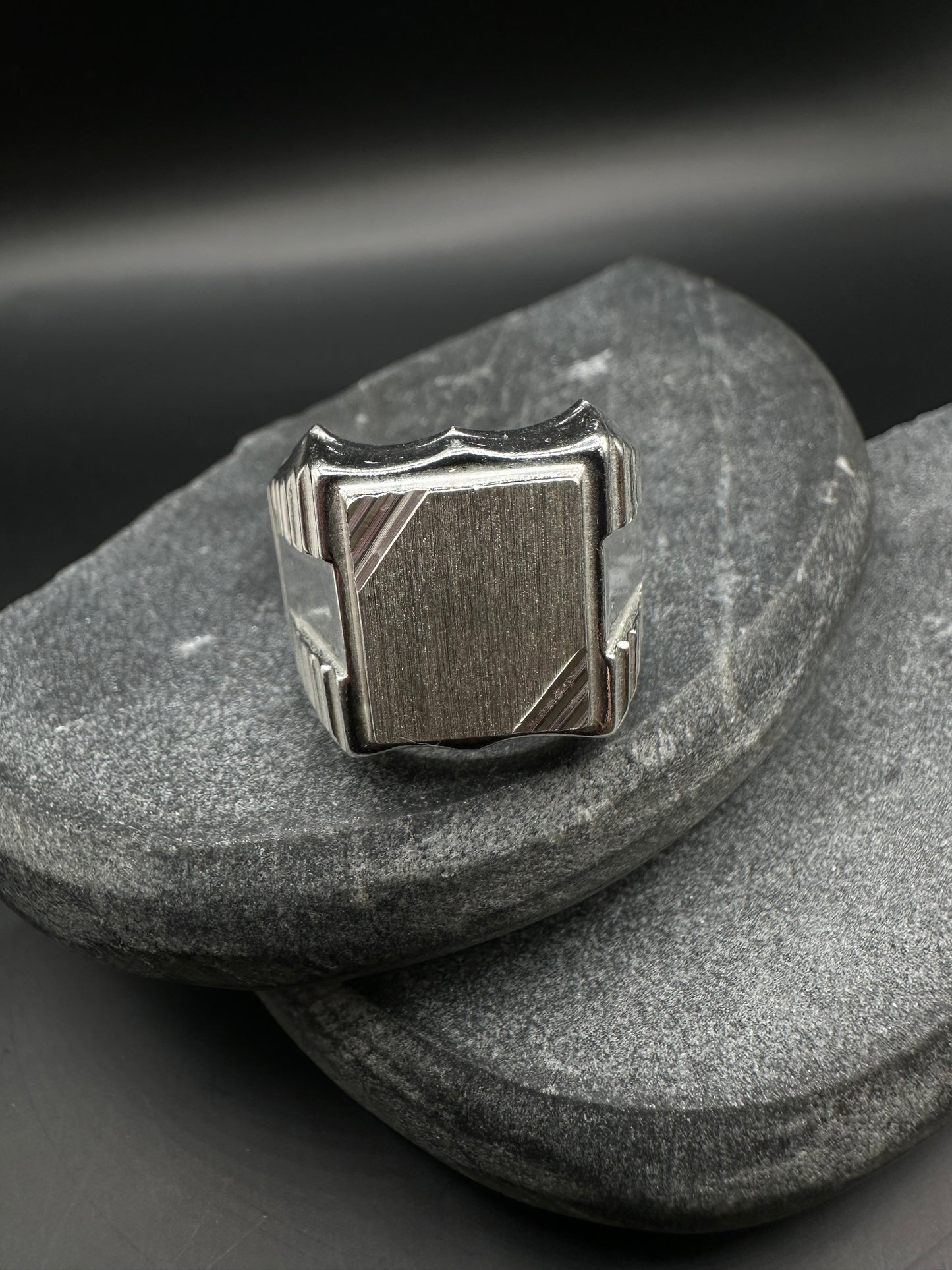 925 Zilveren XL Zegelring