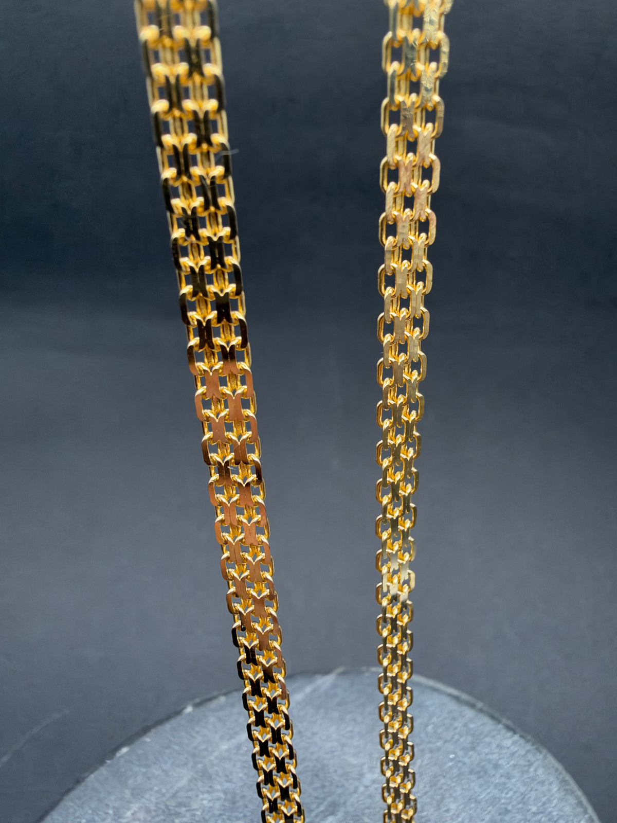 14K Gouden Massieve Bismarck Collier – 51 cm – 4,5 mm – Unisex