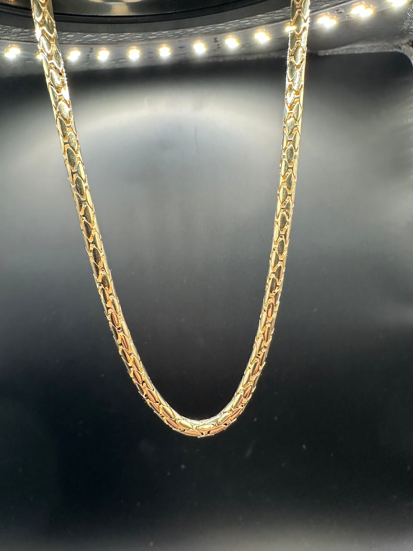 14K Gouden Popcorn Ketting – Massief Made in Italy – 64 cm