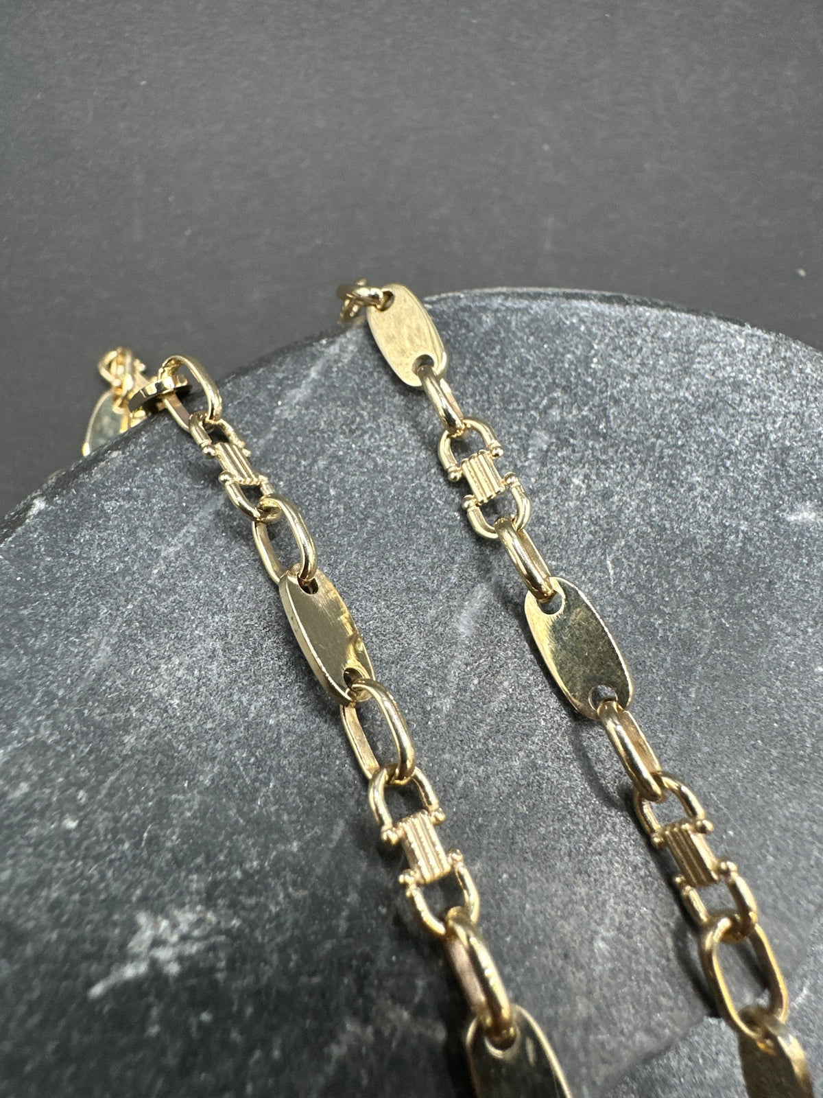 14K Gouden Platte Massieve Ketting – 60 cm | 4,5 mm
