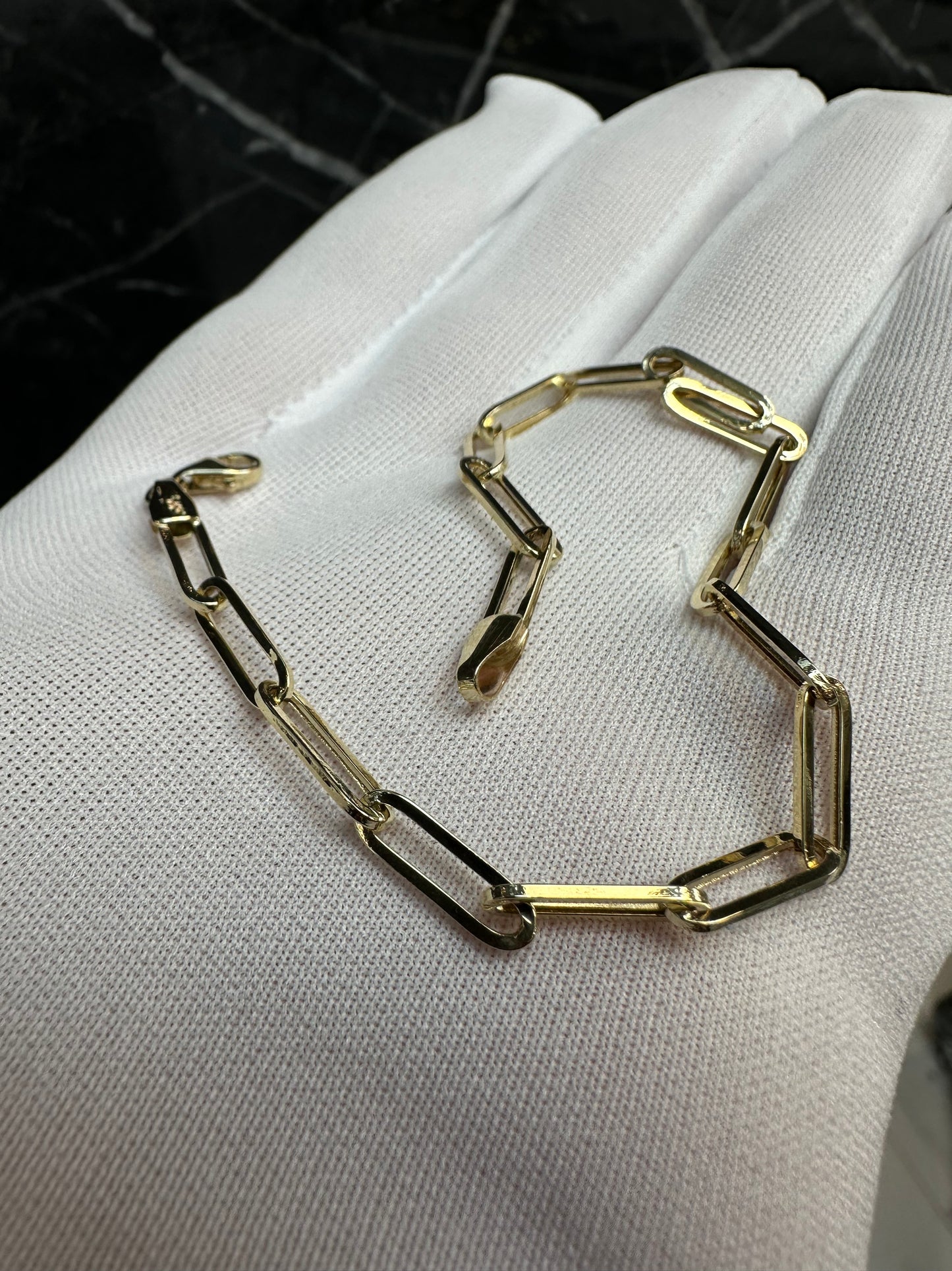Prachtige 14K Gouden Papierclip Armband – 3,1 mm | Meerdere Lengtes | Unisex & Tijdloos