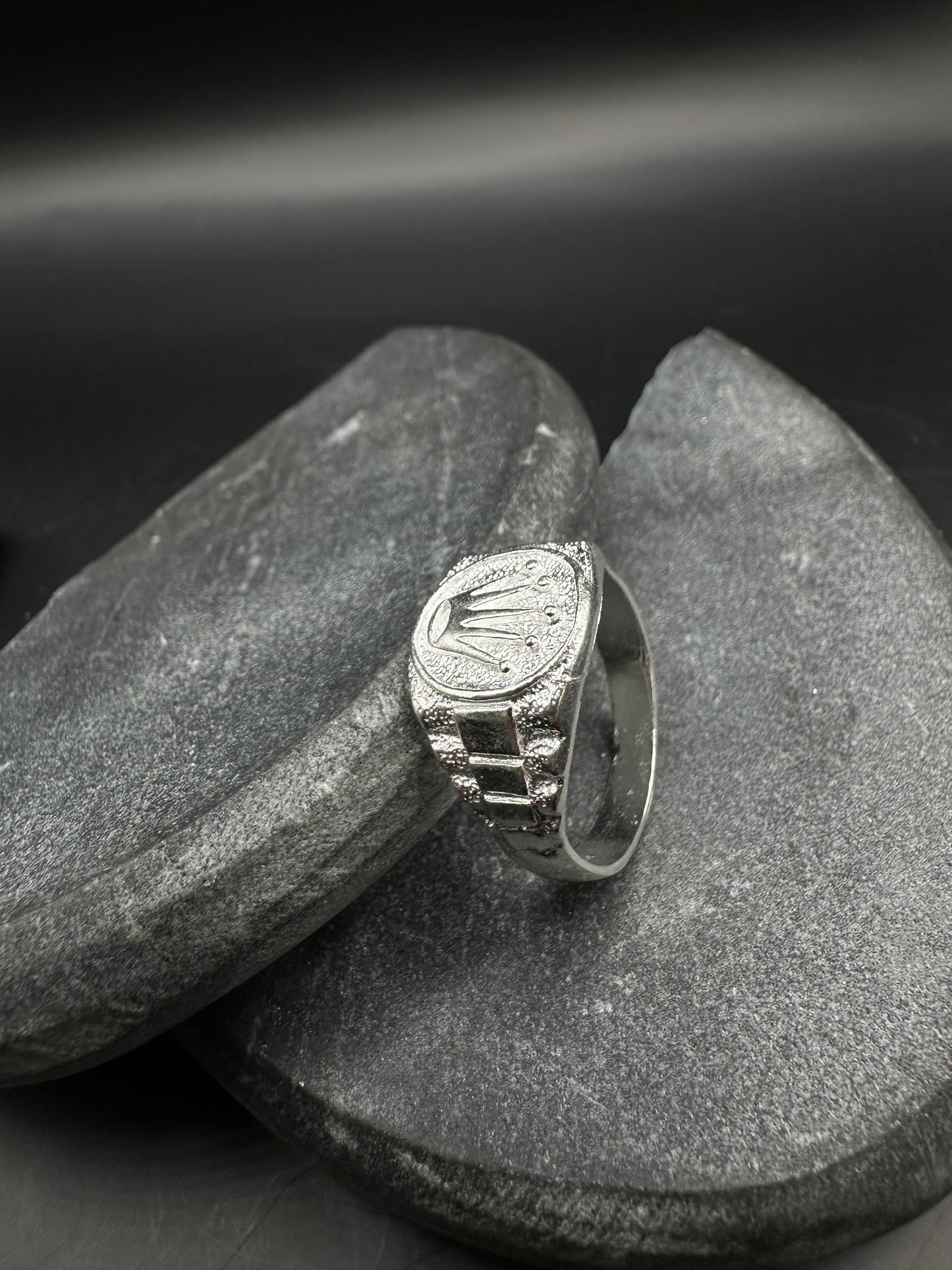 925 Zilveren Moderne Kroon Ring