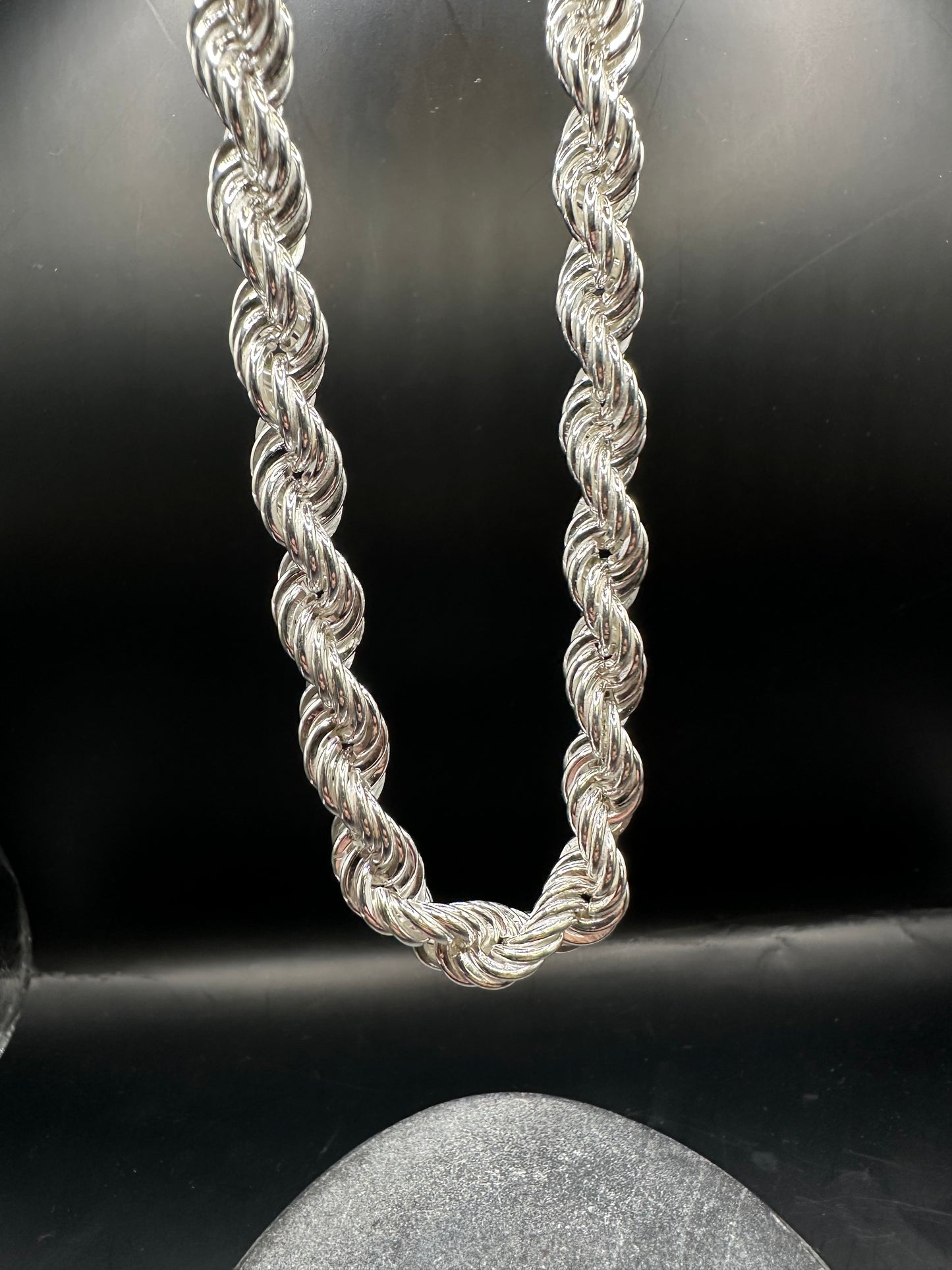 925 Zilveren Rope Chain – 8 mm – 70 cm