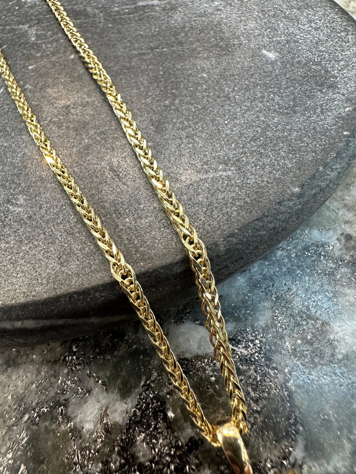 Prachtige 14K Gouden Vossenstaart Ketting met Fine Gold Hanger – 60 cm | 2,3 mm