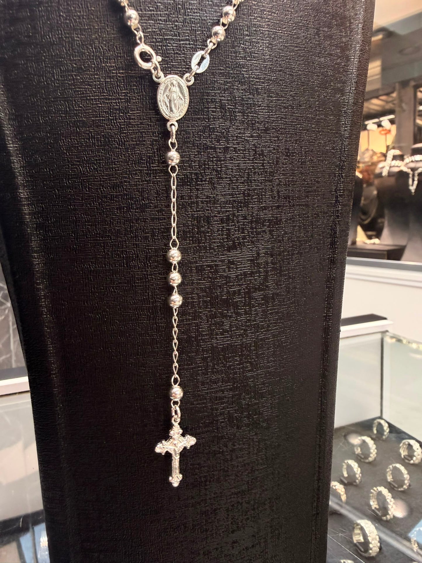 925 Zilveren Rozenkrans Ketting