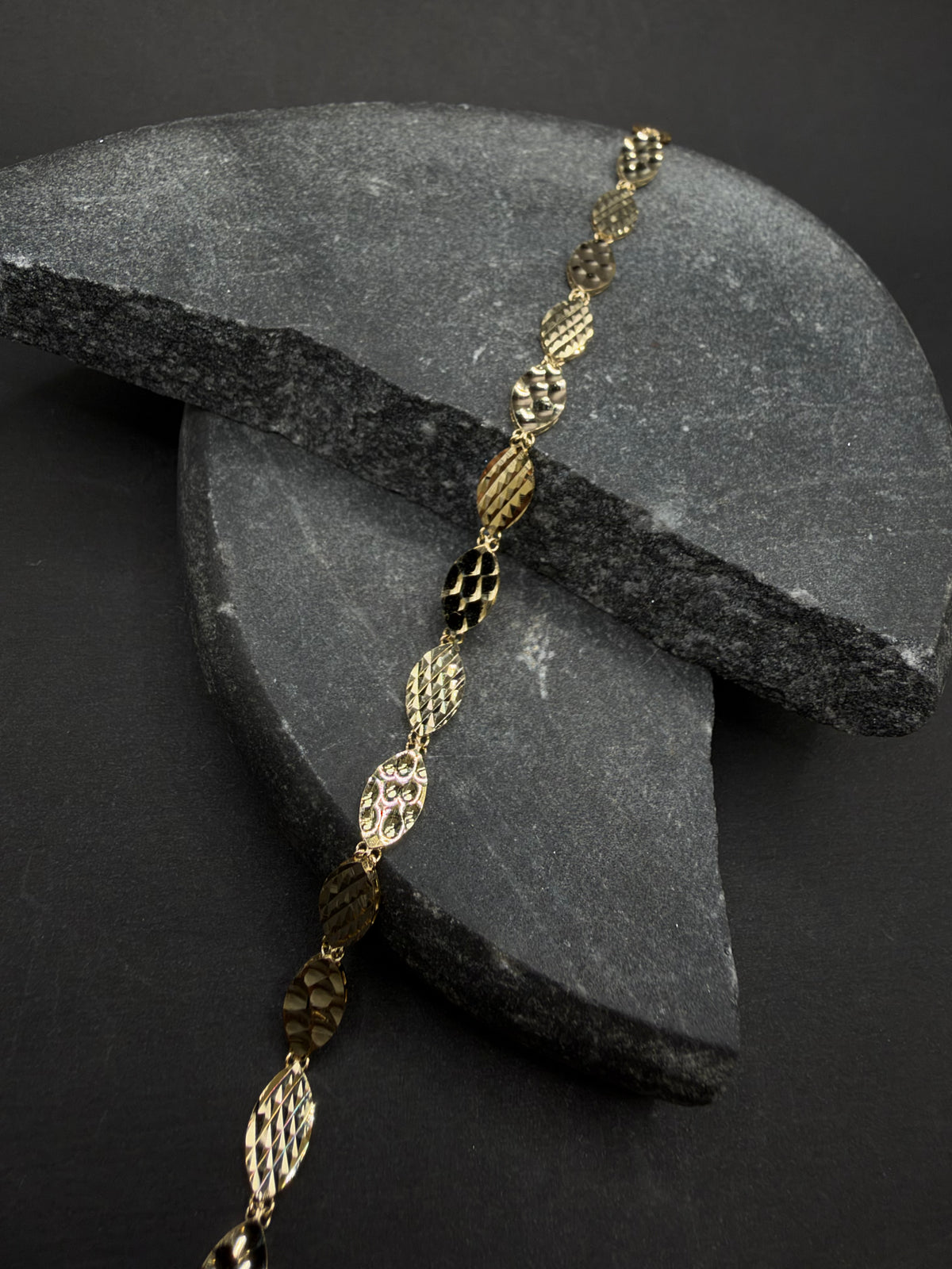 14K Gouden Armband met Diamond Cut Bewerking – 5 mm