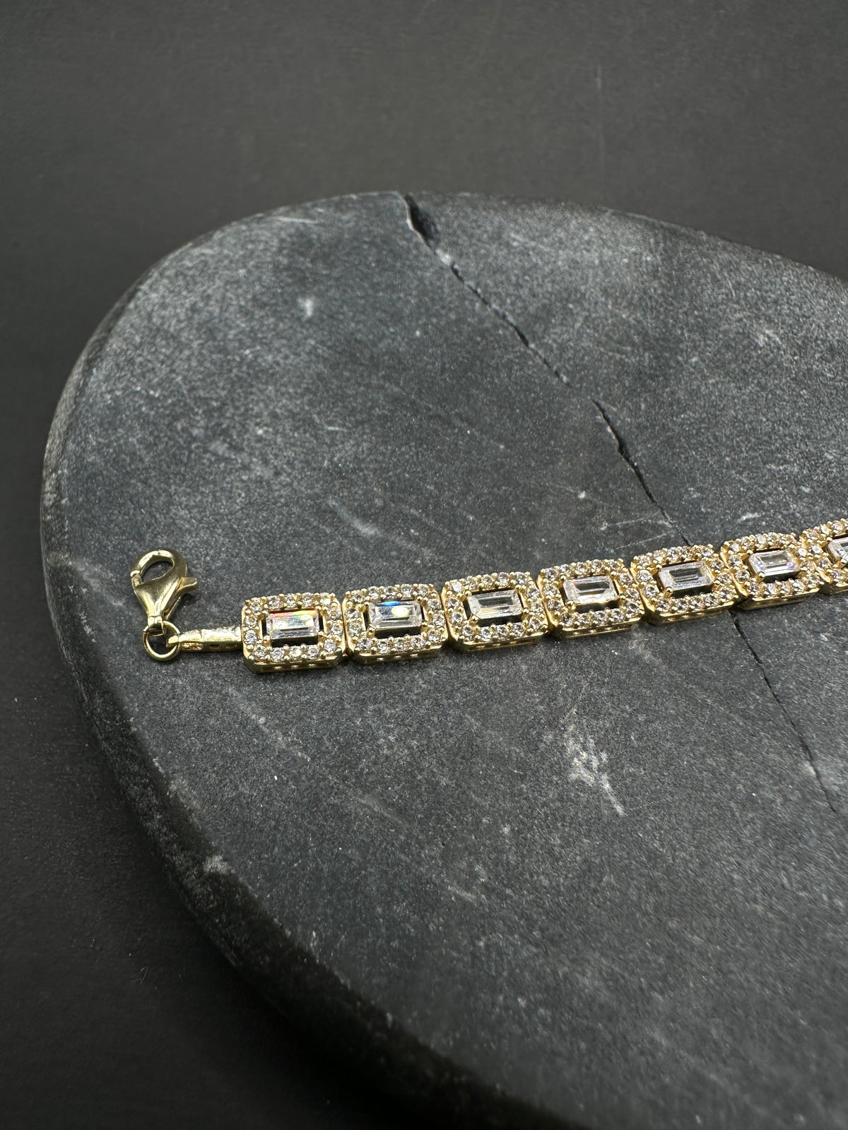 14K Gouden Armband met Zirkonia – 19 cm | 5,8 mm