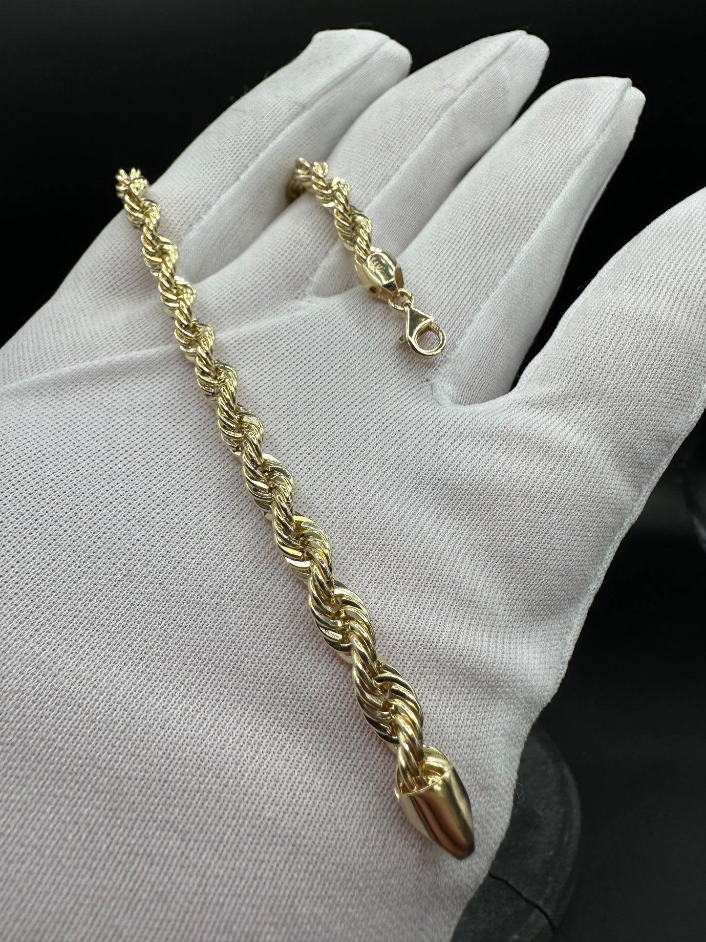 14K Gouden Rope Armband – 20 cm