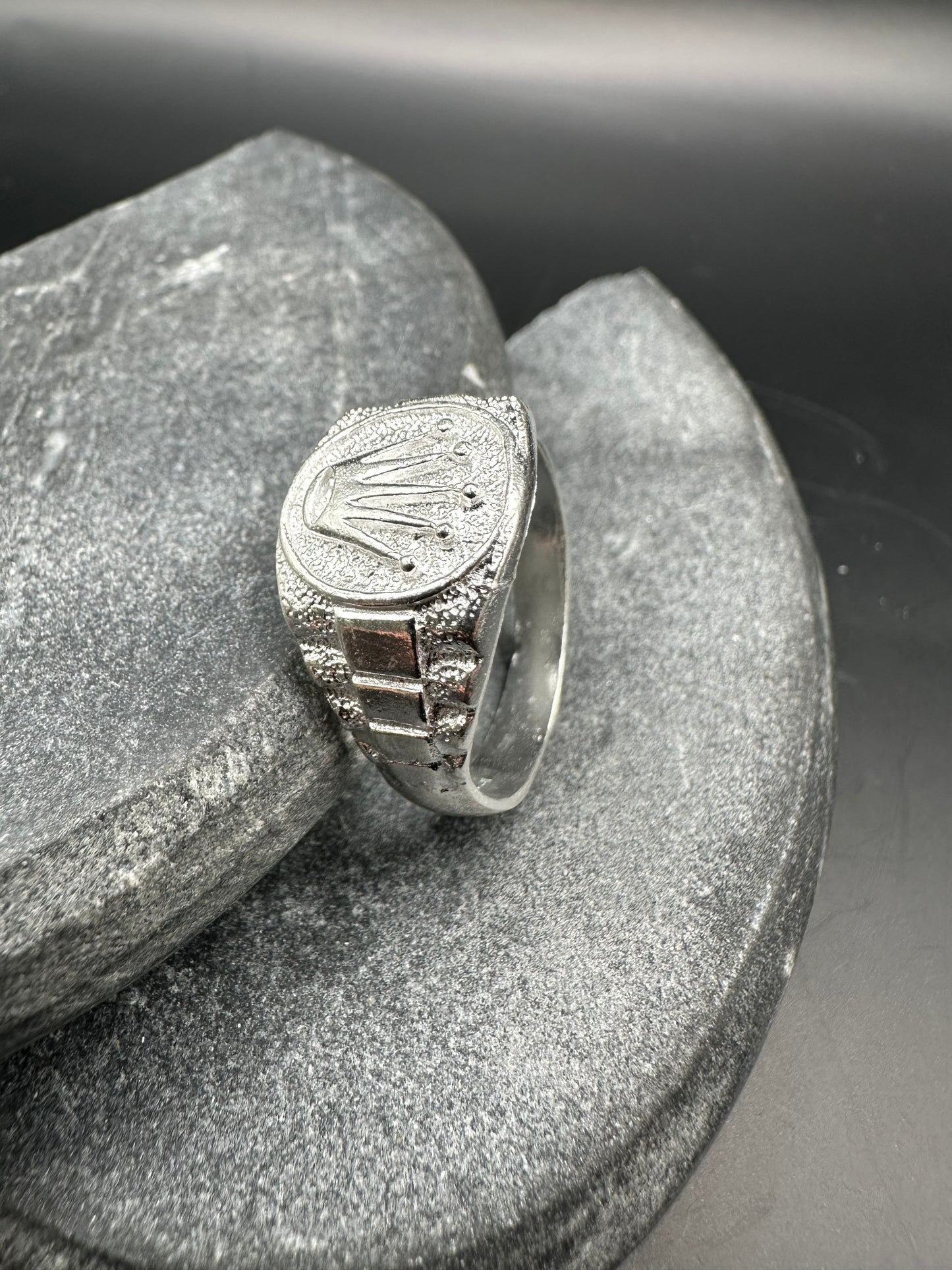 925 Zilveren Moderne Kroon Ring