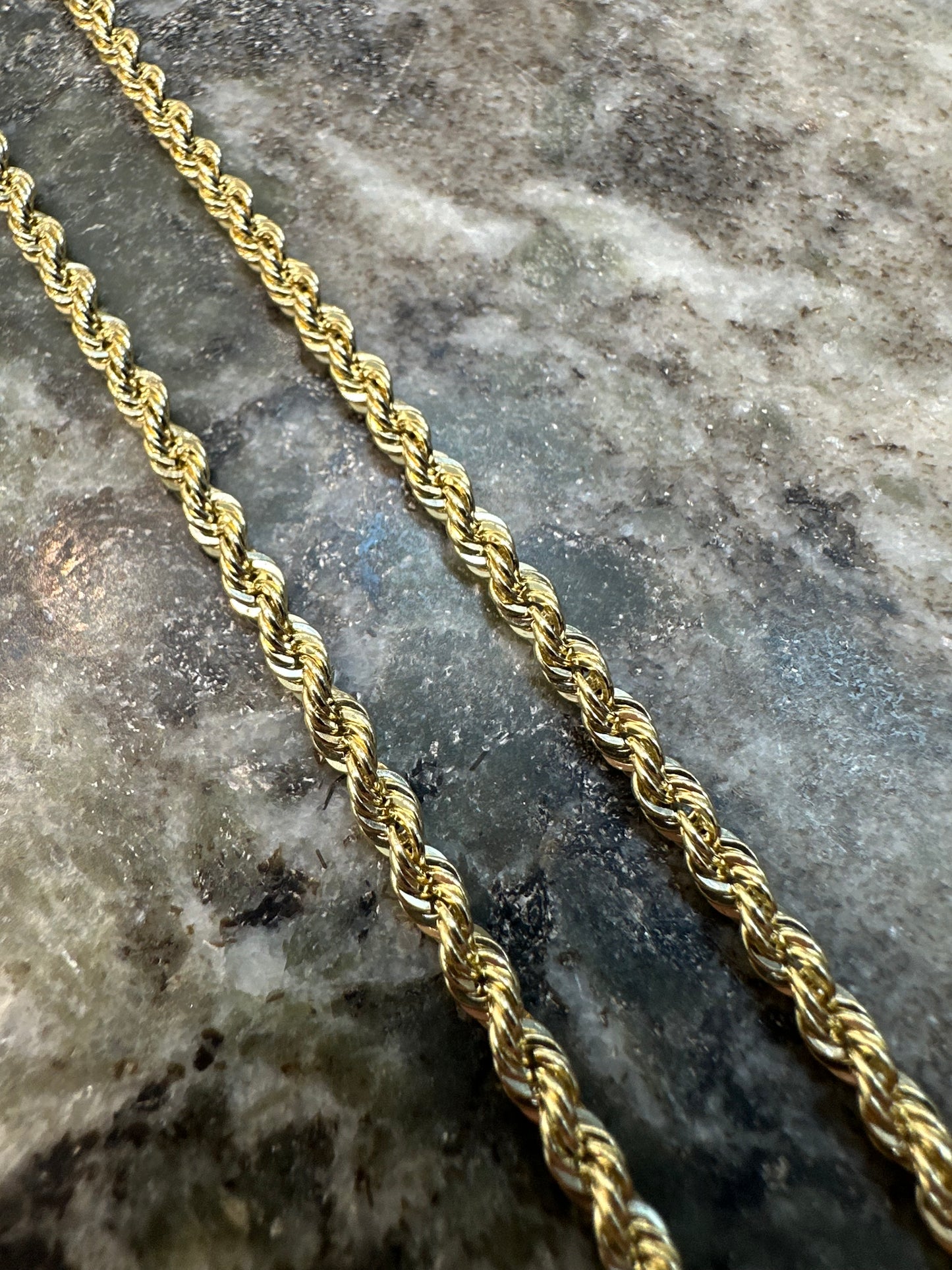 Prachtige 14K Gouden Rope Chain – 60 cm | 3,2 mm | Luxe & Tijdloos