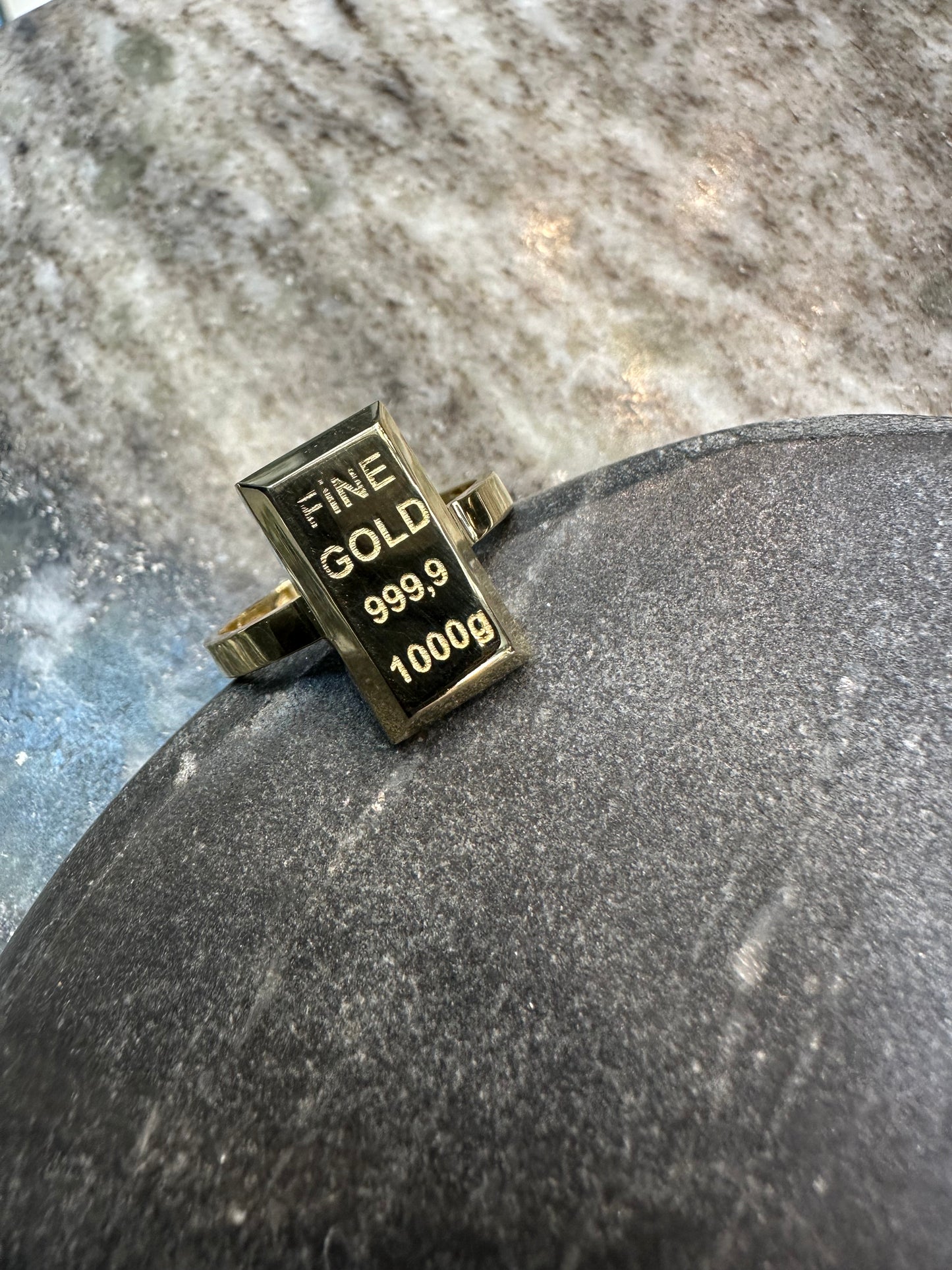 Prachtige 14K Gouden Fine Gold Ring – Maat 18 | Elegant & Tijdloos