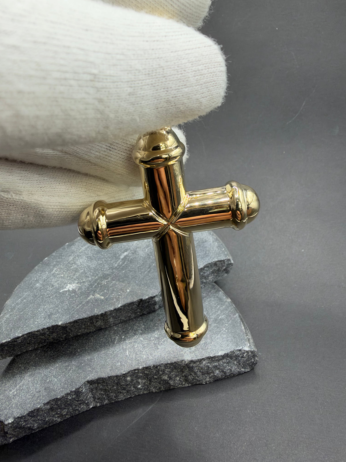 14K Gouden XL Kruishanger – 51 mm x 83 mm