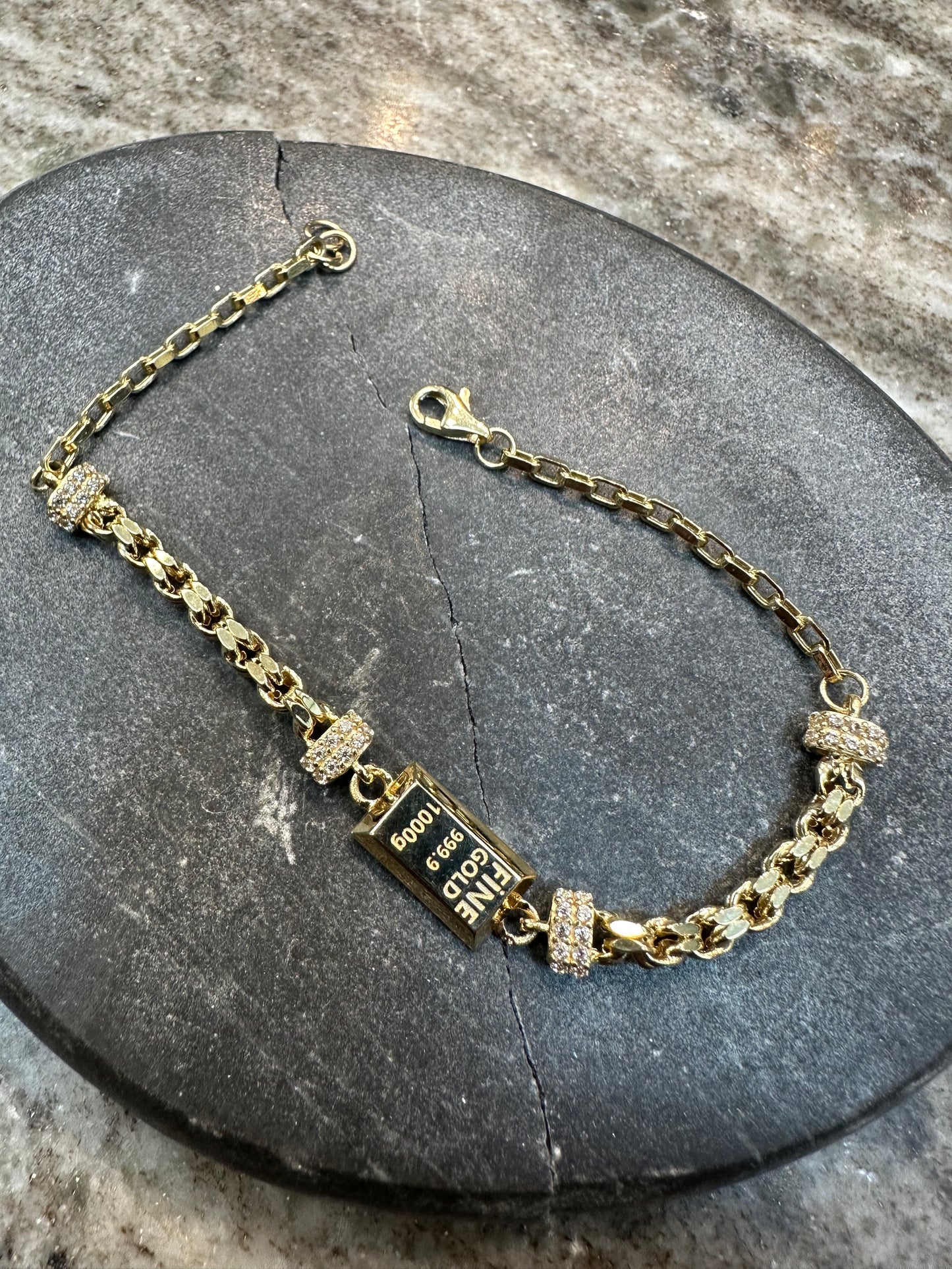 14K Gouden Fine Gold Armband