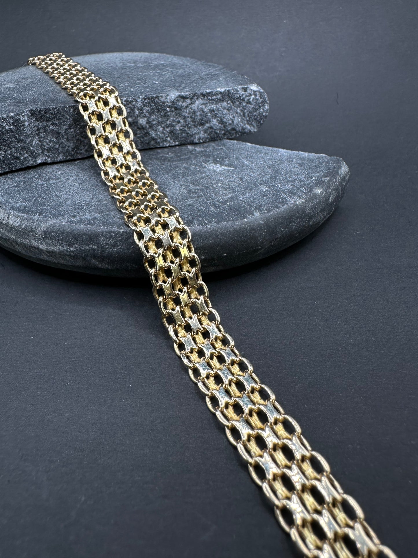 14K Gouden Bismarck Armband – 21 cm