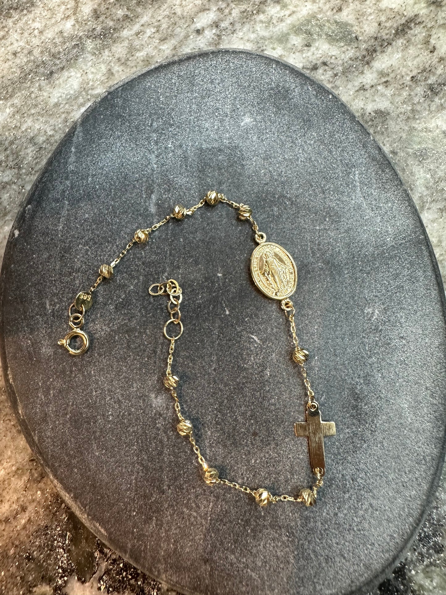 14K Gouden Rozenkrans Armband