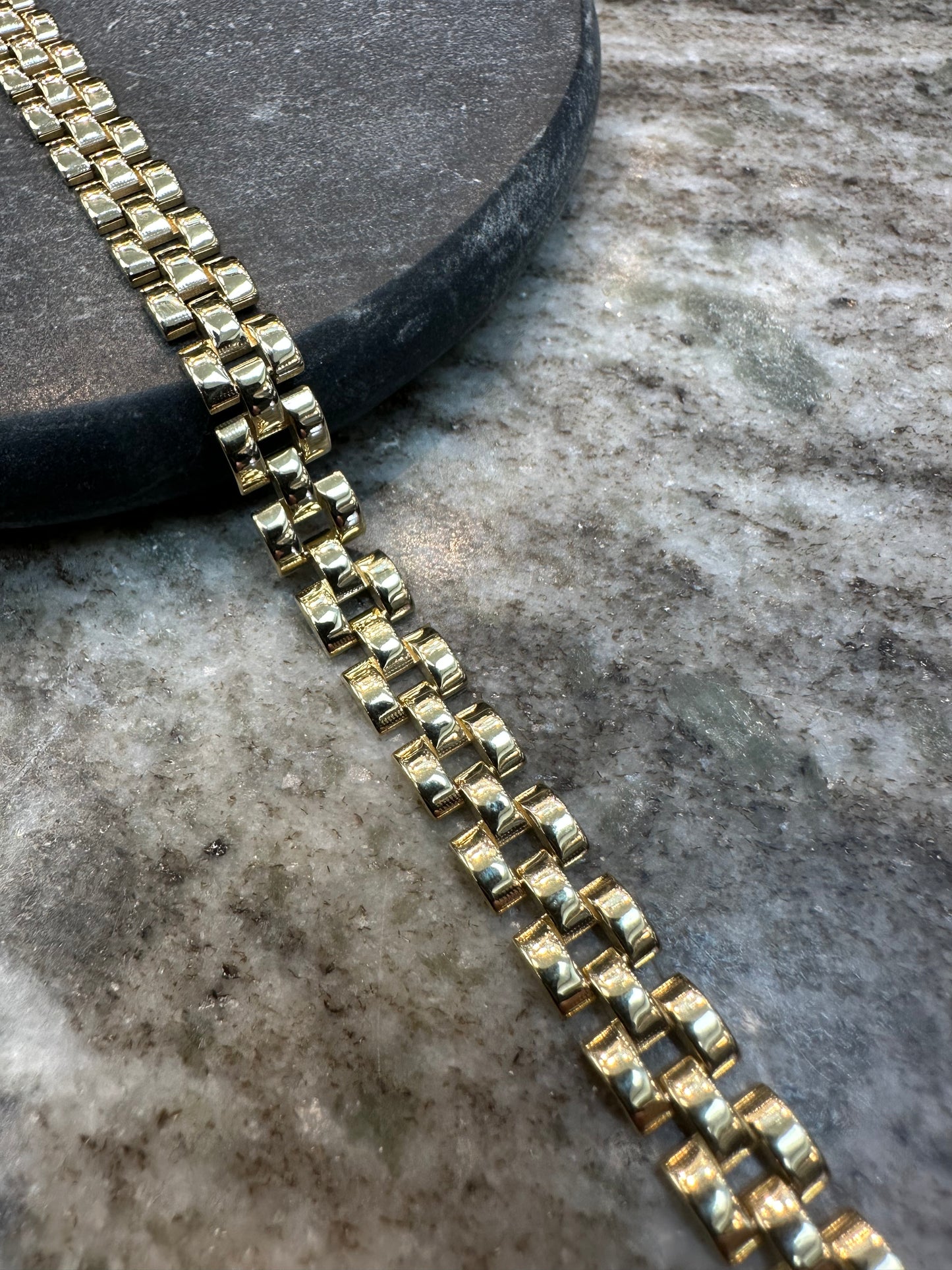 Prachtige 14K Gouden Roleks Armband – 19 cm | 8 mm
