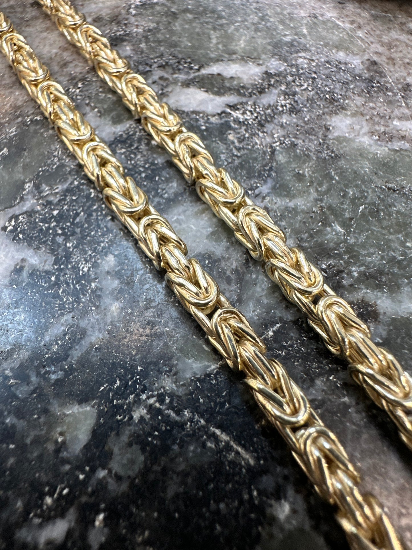 Prachtige 14K Gouden Koningsketting – 55 cm | 4 mm | Luxe & Krachtig