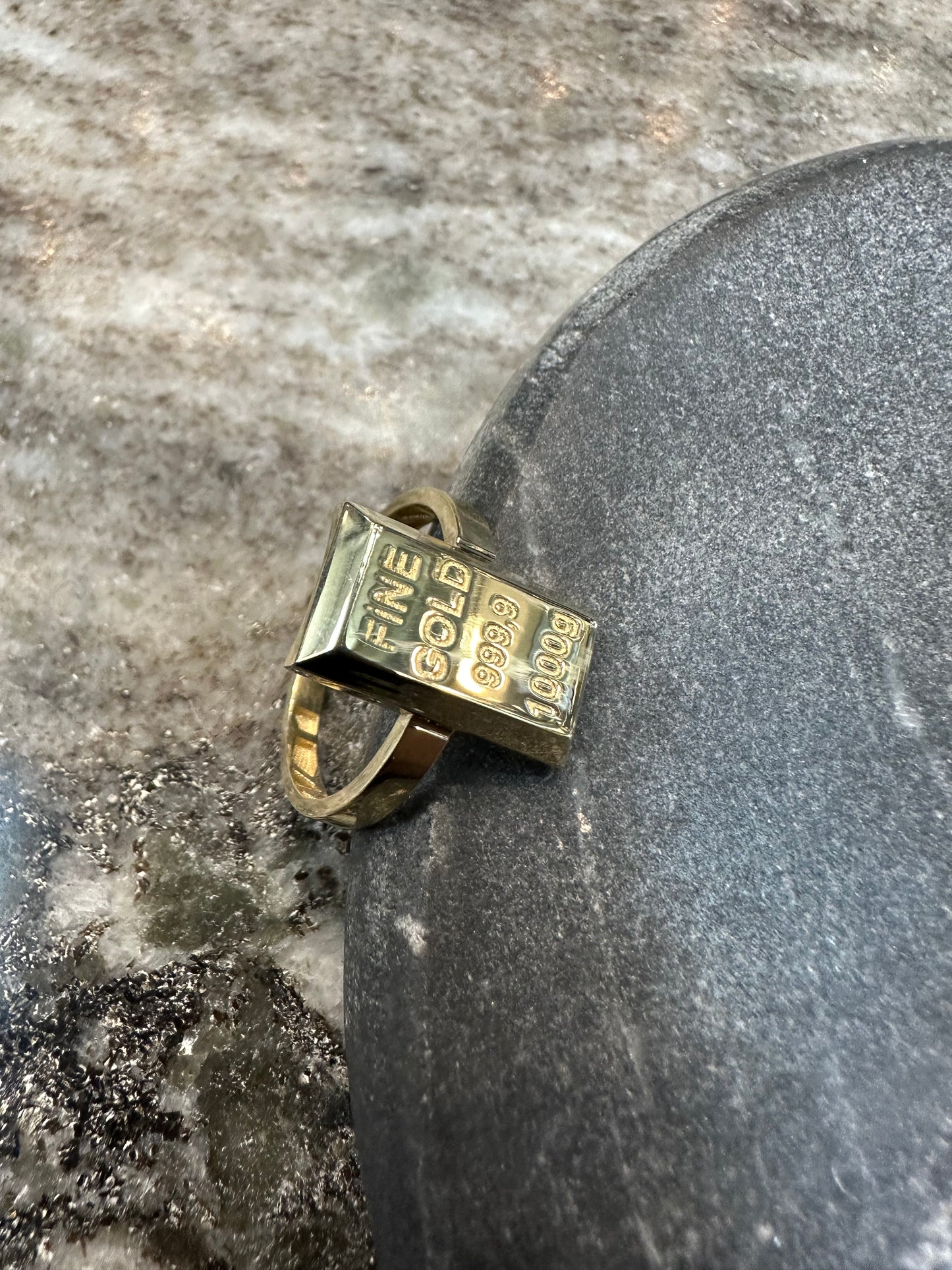 Prachtige 14K Gouden Fine Gold Ring – Maat 18 | Elegant & Tijdloos
