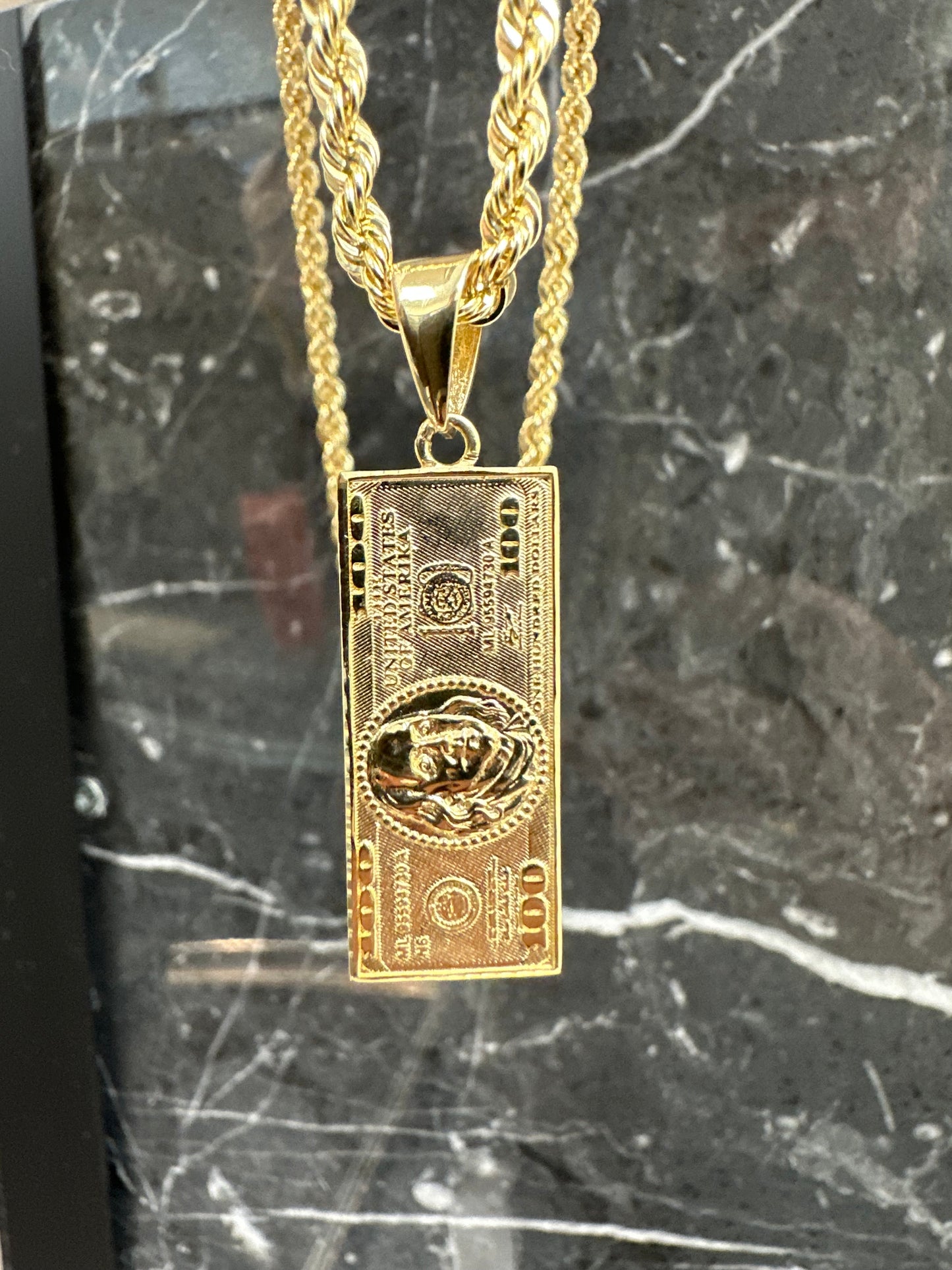 Prachtige 14K Gouden Rope Chain met $100 Hanger – Set Deal | 60 cm | 3,2 mm | Luxe & Opvallend