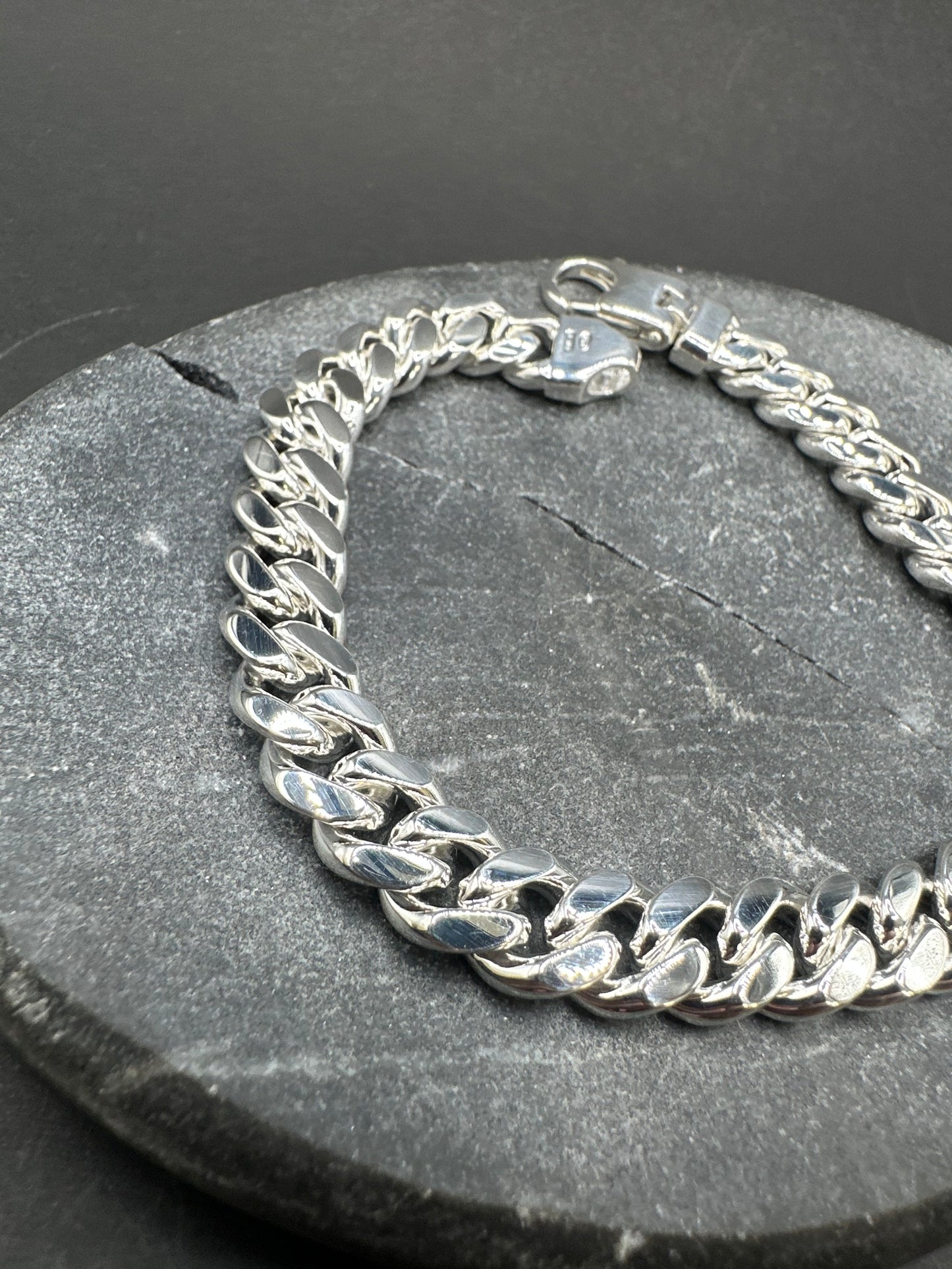 925 Zilveren Massieve Miami Cuban Link Armband – 21 cm