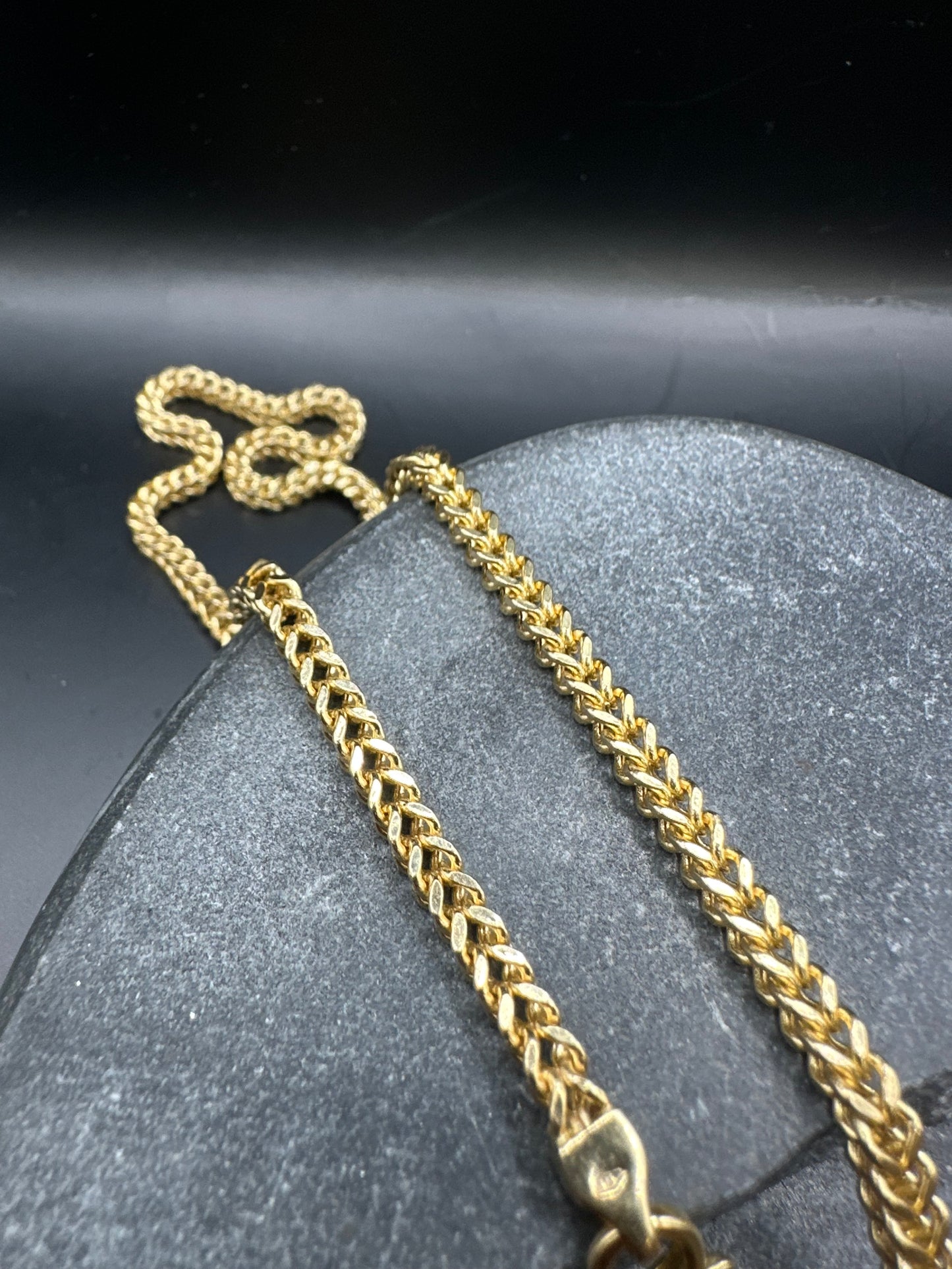 14K Gouden Franco Ketting – 3,3 mm – 70 cm