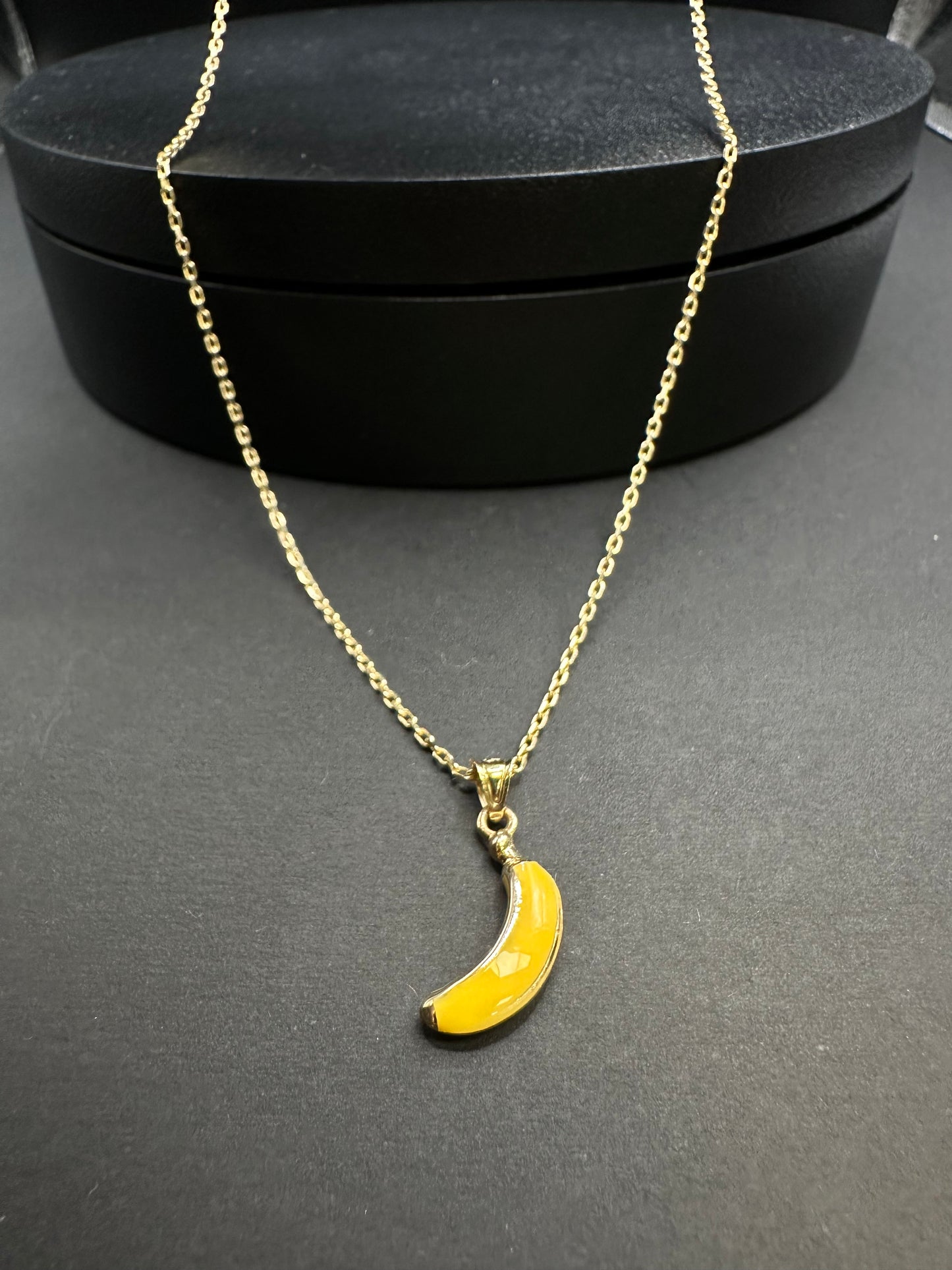 14K Gouden Ketting met Banana Hanger