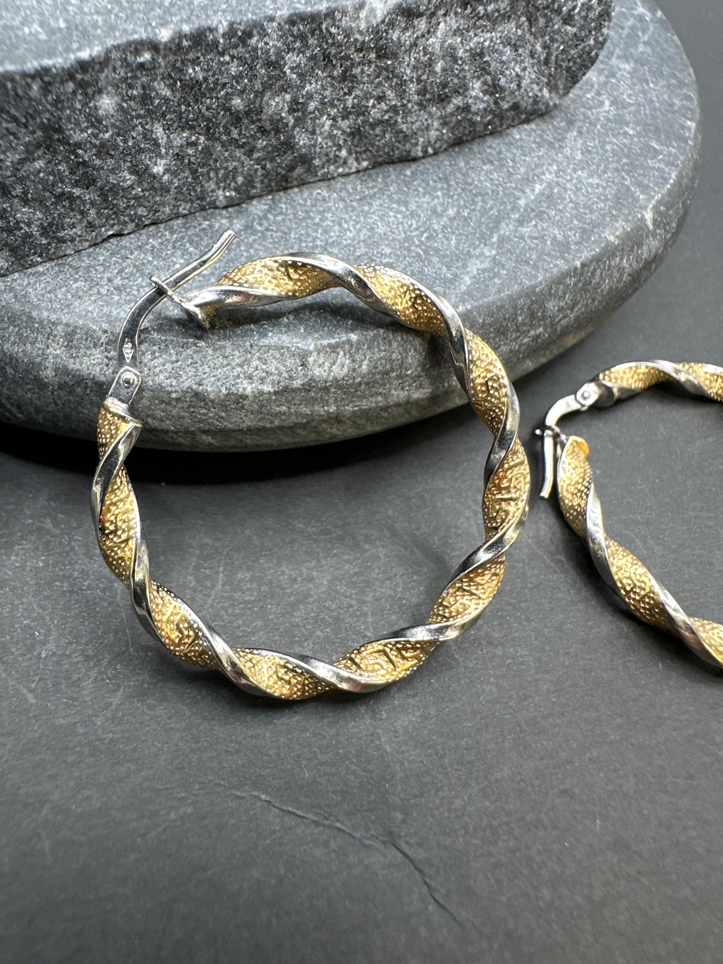 14K Gouden Bicolor Wokkels – 31 mm