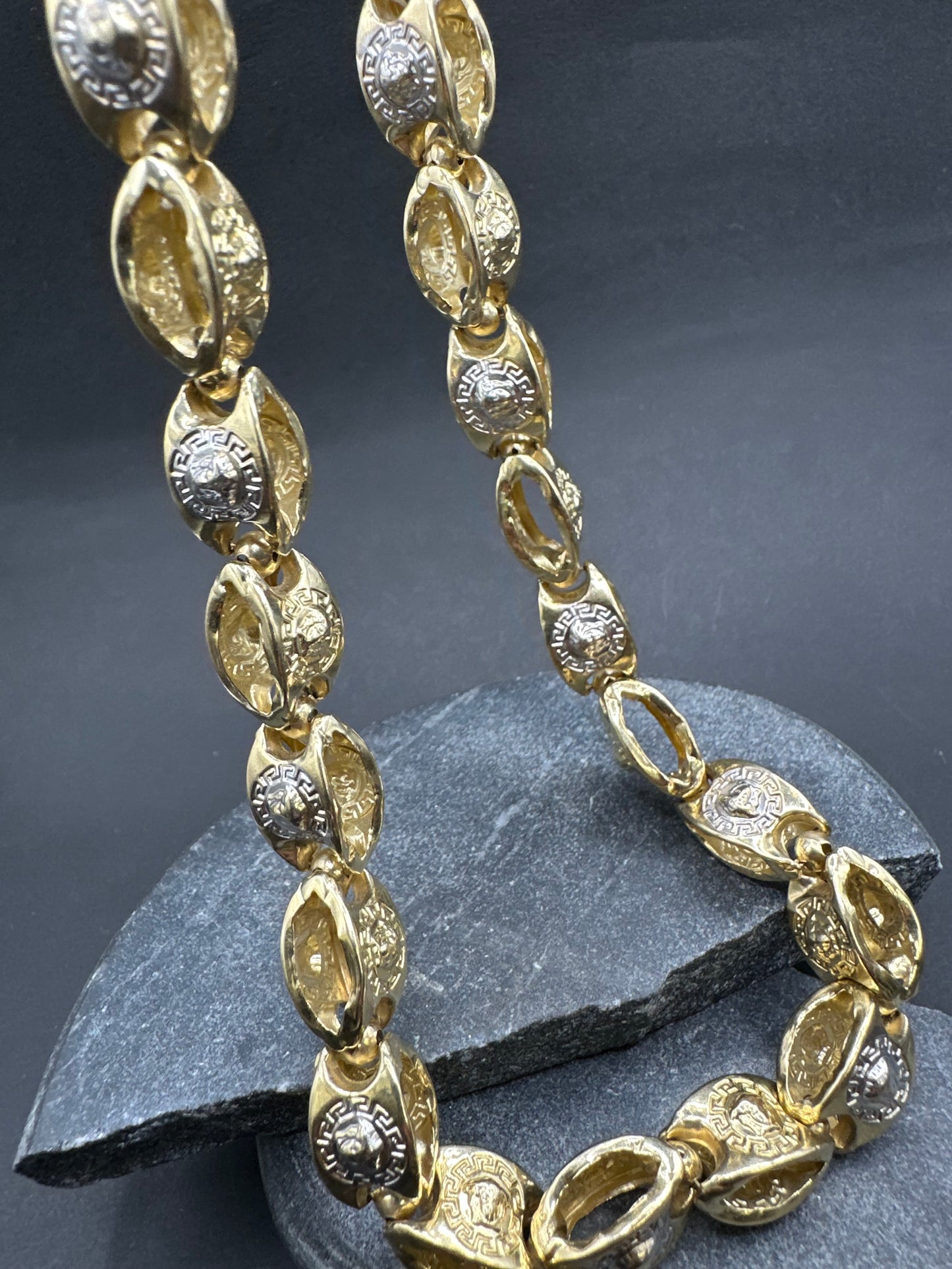 14K Gouden Medusa Ketting – 65 cm