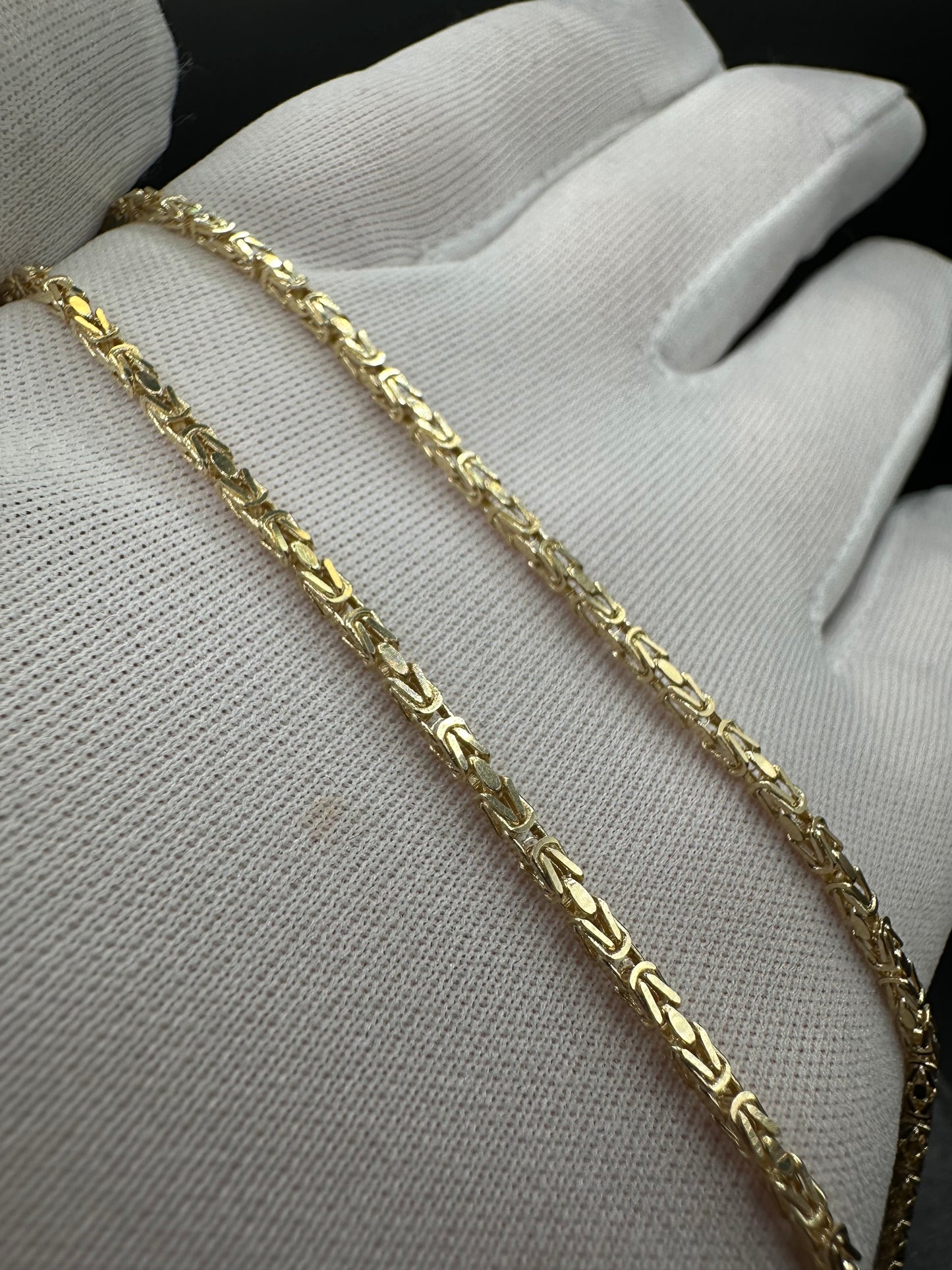 14K Gouden Massieve Elegante Koningsketting – 2,1 mm| Unisex