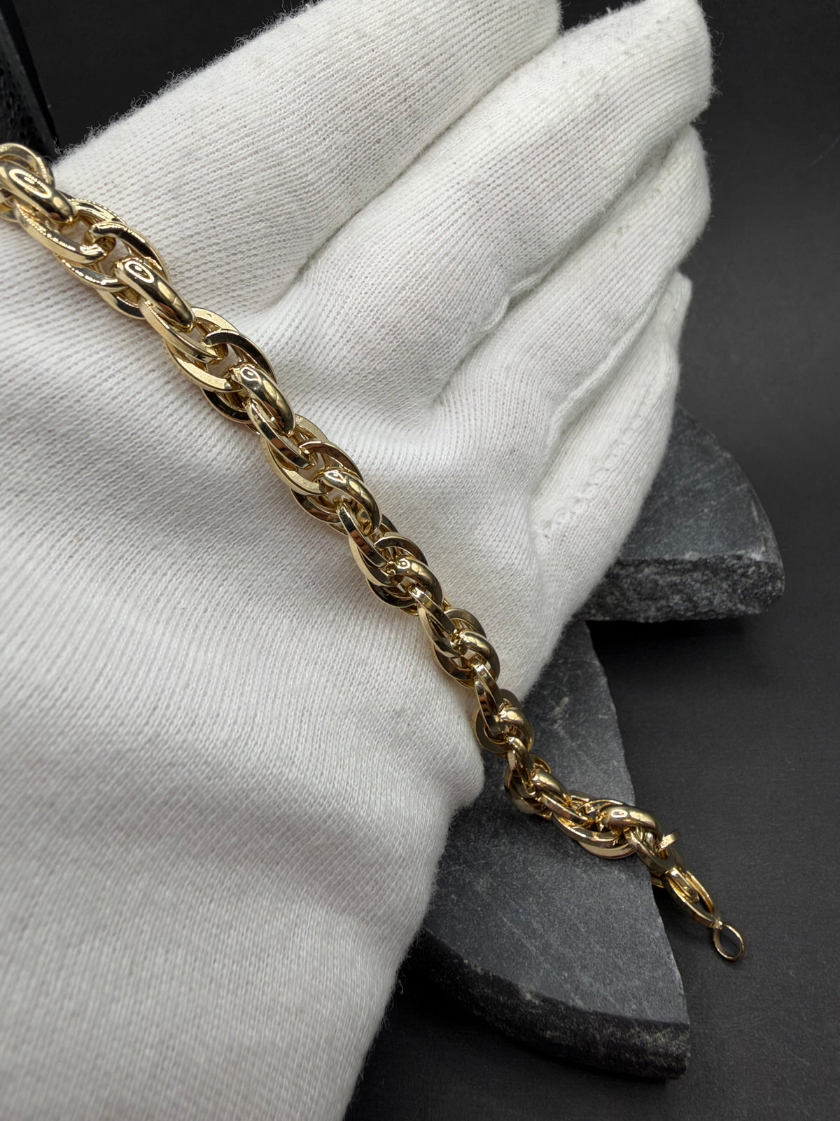 14K Gouden Singapore Armband – 19 cm – 6,5 mm