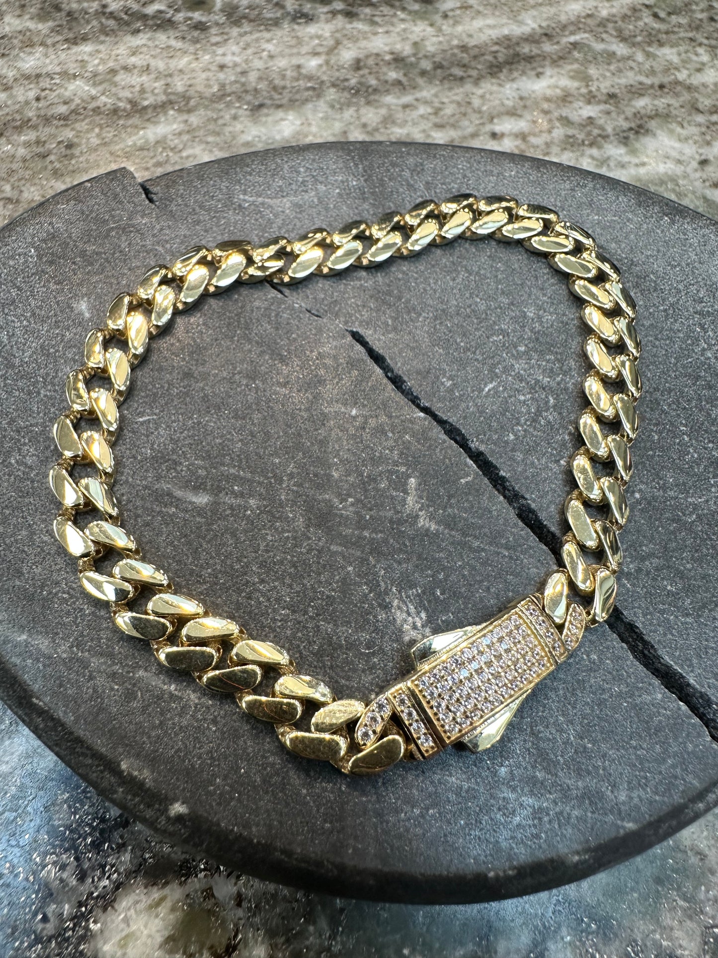 Prachtige 14K Gouden Cubaan Armband – 21 cm | 6,7 mm | Tijdloos & Stijlvol