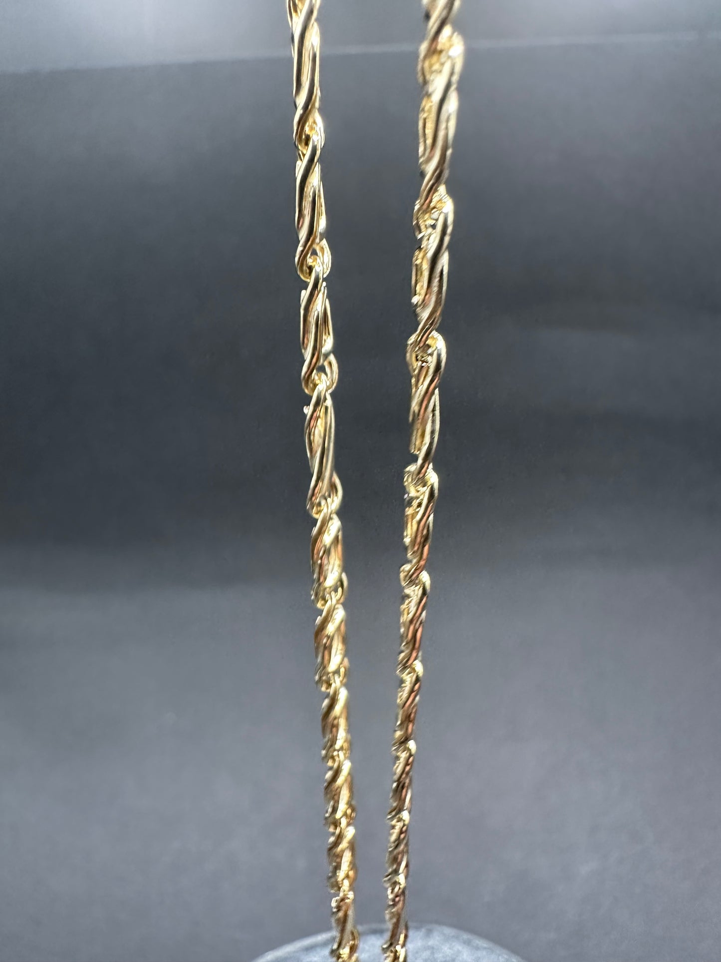 14K Gouden Fantasy Ketting met Valkenoog Schakel – 60 cm