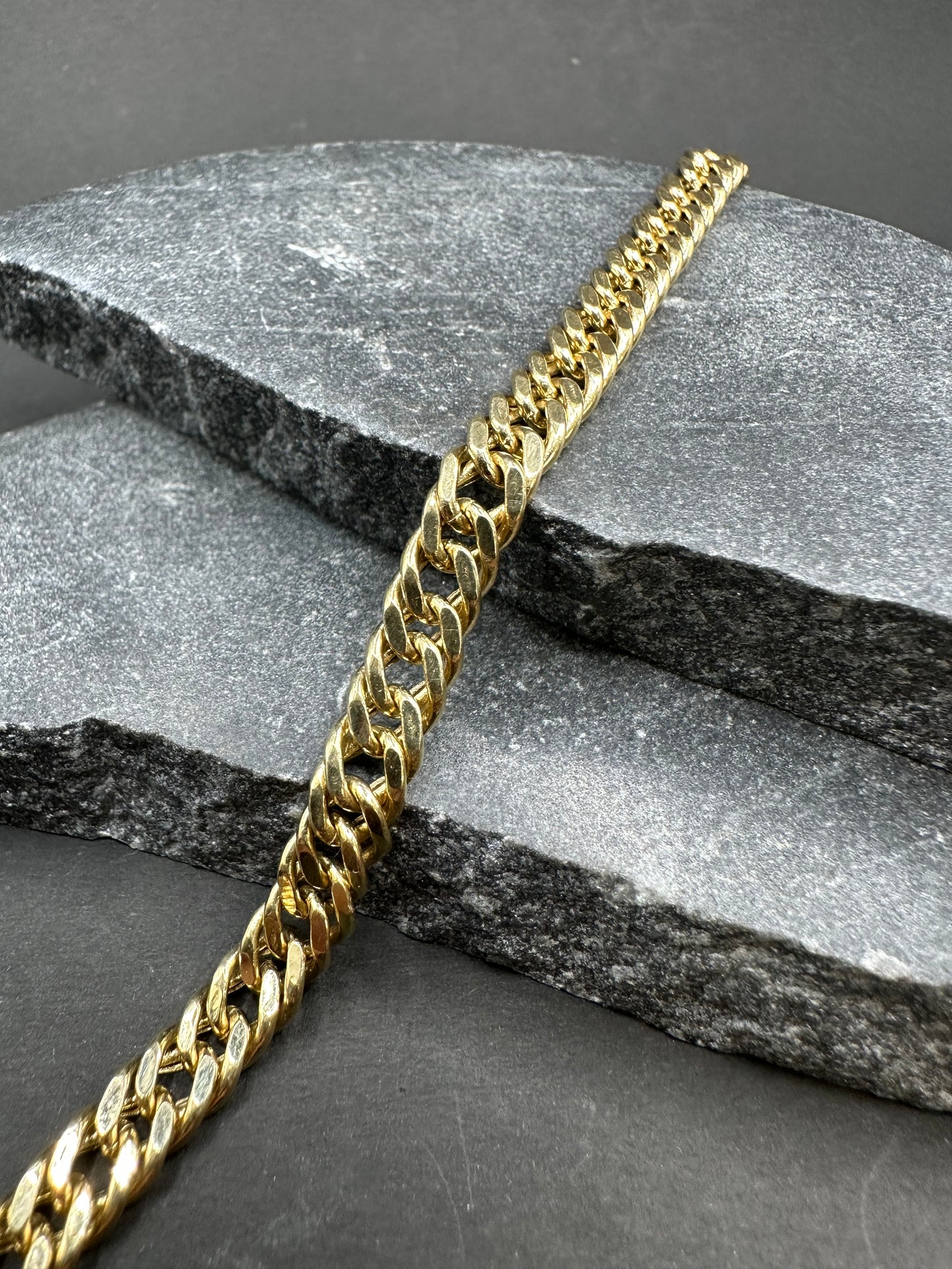 18K Gouden Miami Cubaan Link Armband – 21,5 cm