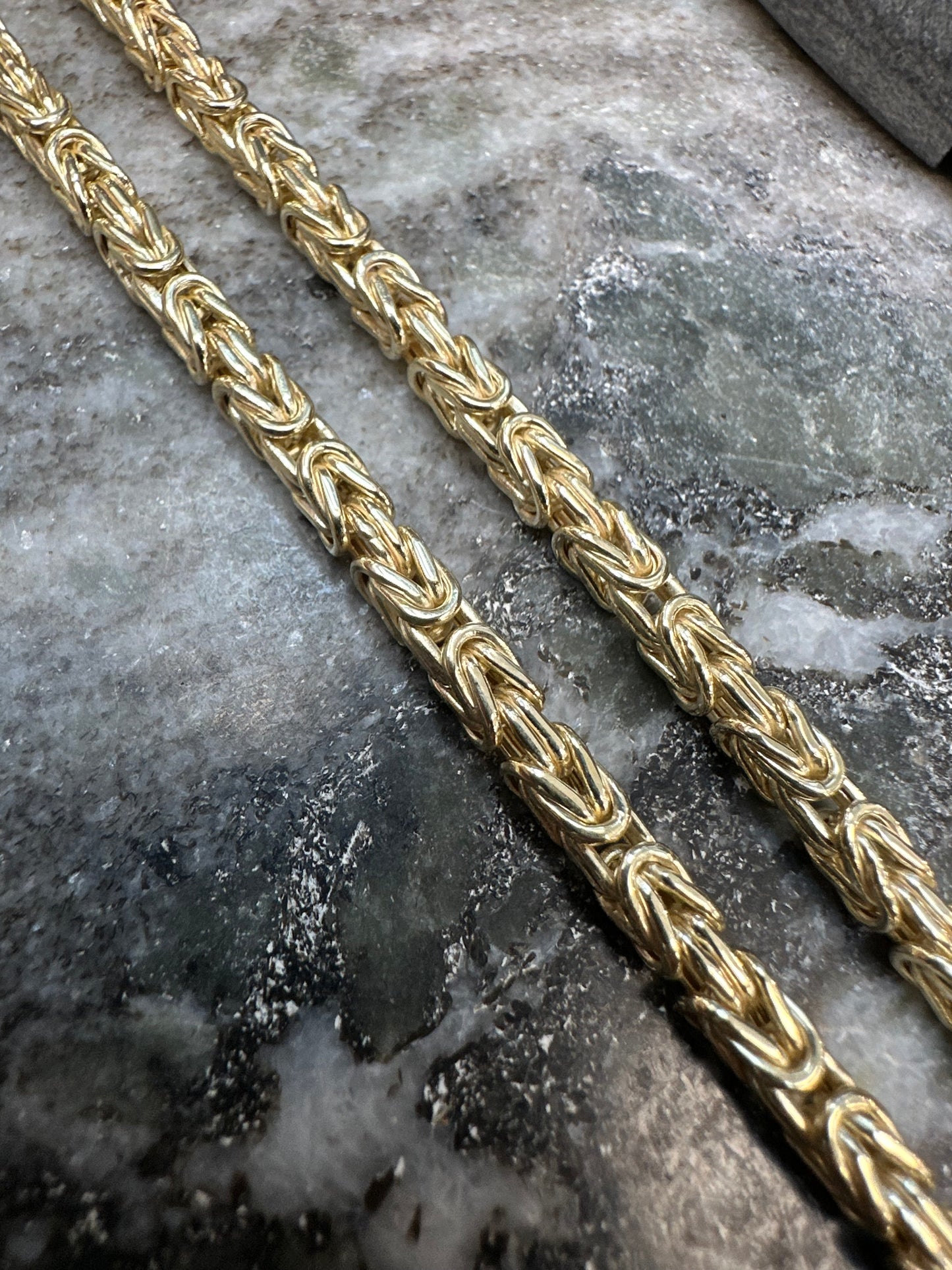 Prachtige 14K Gouden Koningsketting – 55 cm | 4 mm | Luxe & Krachtig