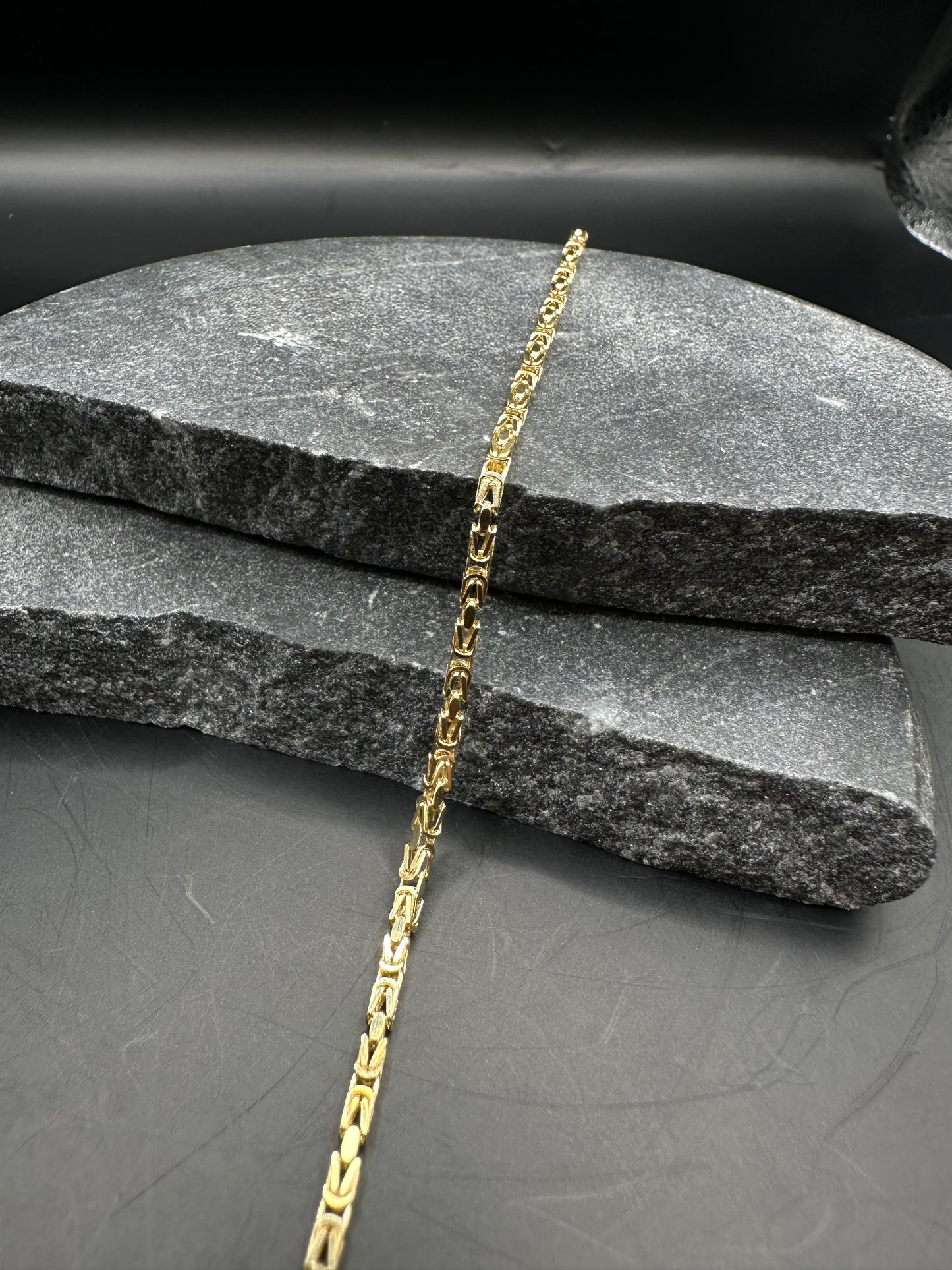 14K Gouden Massieve Koningsarmband – 2,1 mm | unisex