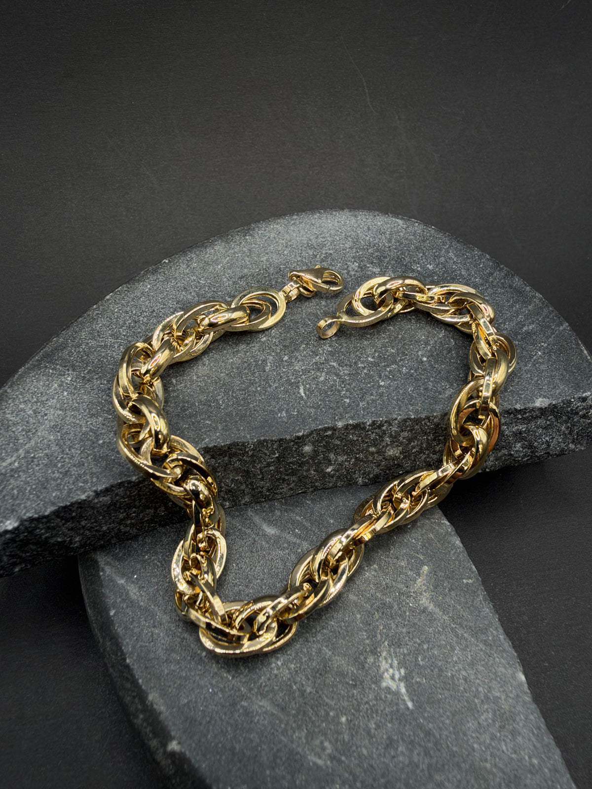 14K Gouden Singapore Armband – 19 cm – 6,5 mm