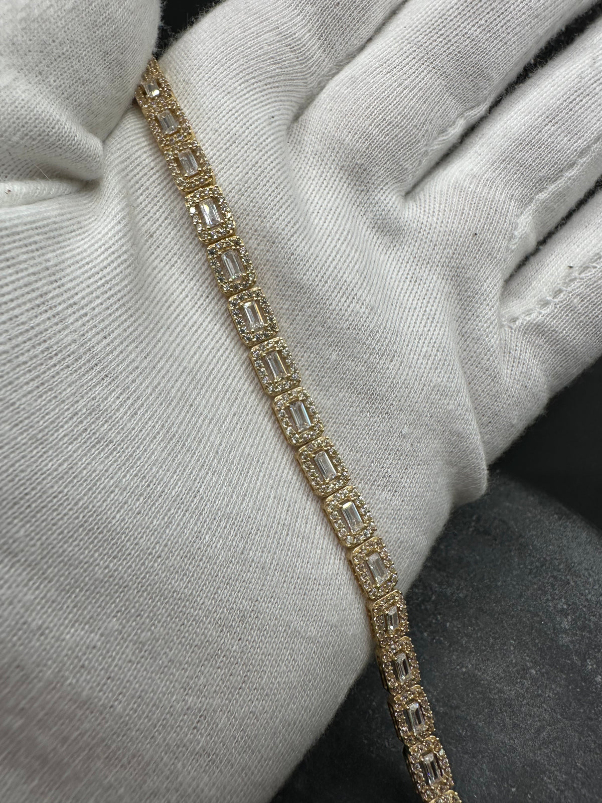 14K Gouden Armband met Zirkonia – 19 cm | 5,8 mm