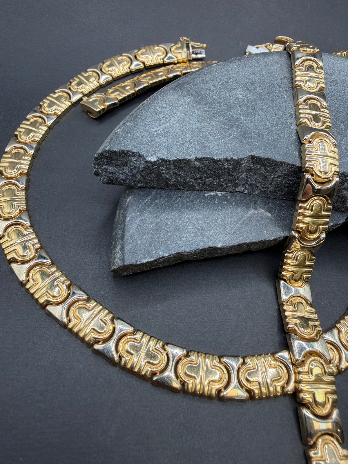 18K Gouden Set met Collier en Armband – 9,3 mm