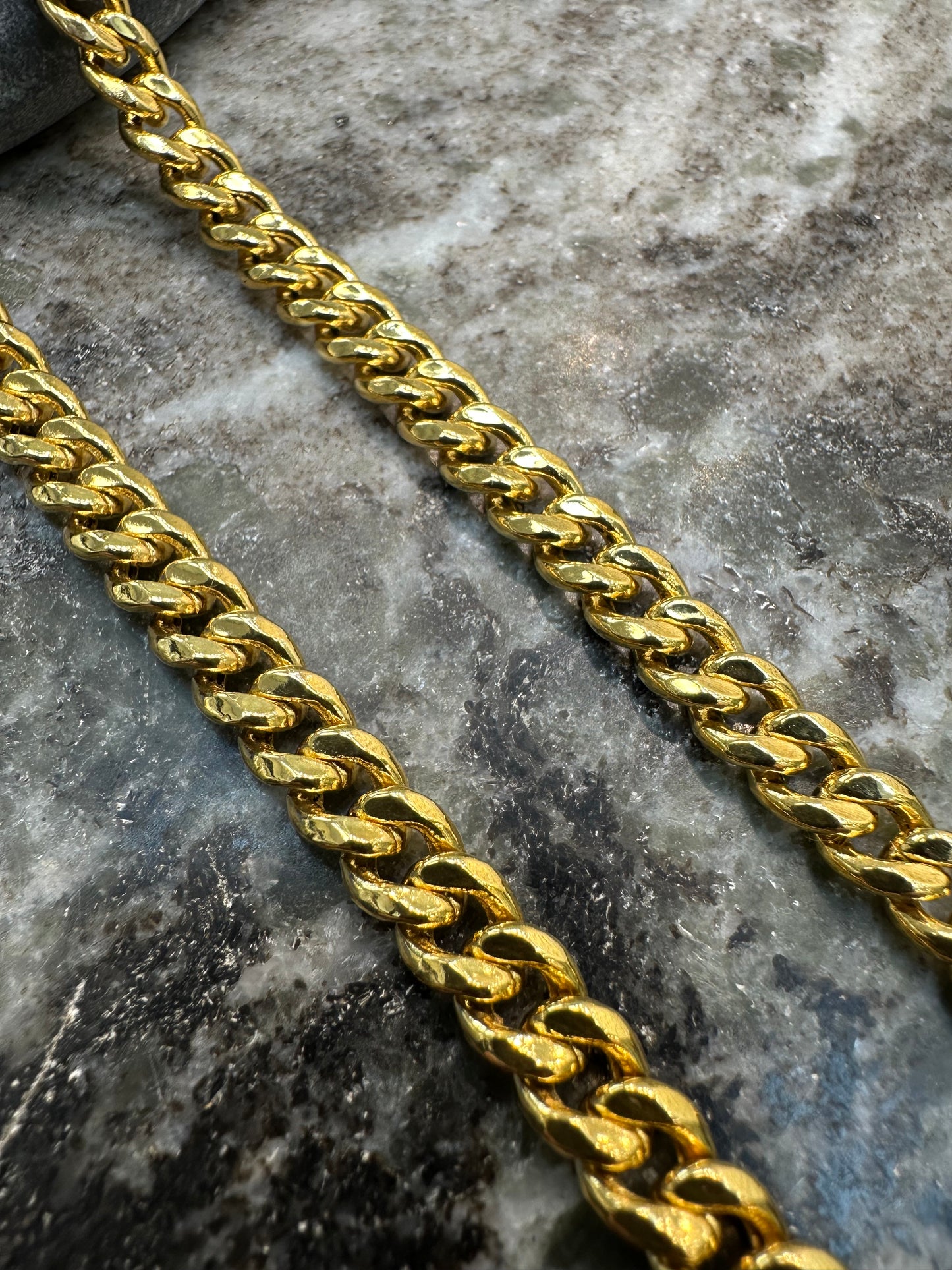 21K Gouden Gourmet Ketting – Dubai Collectie – 60 cm