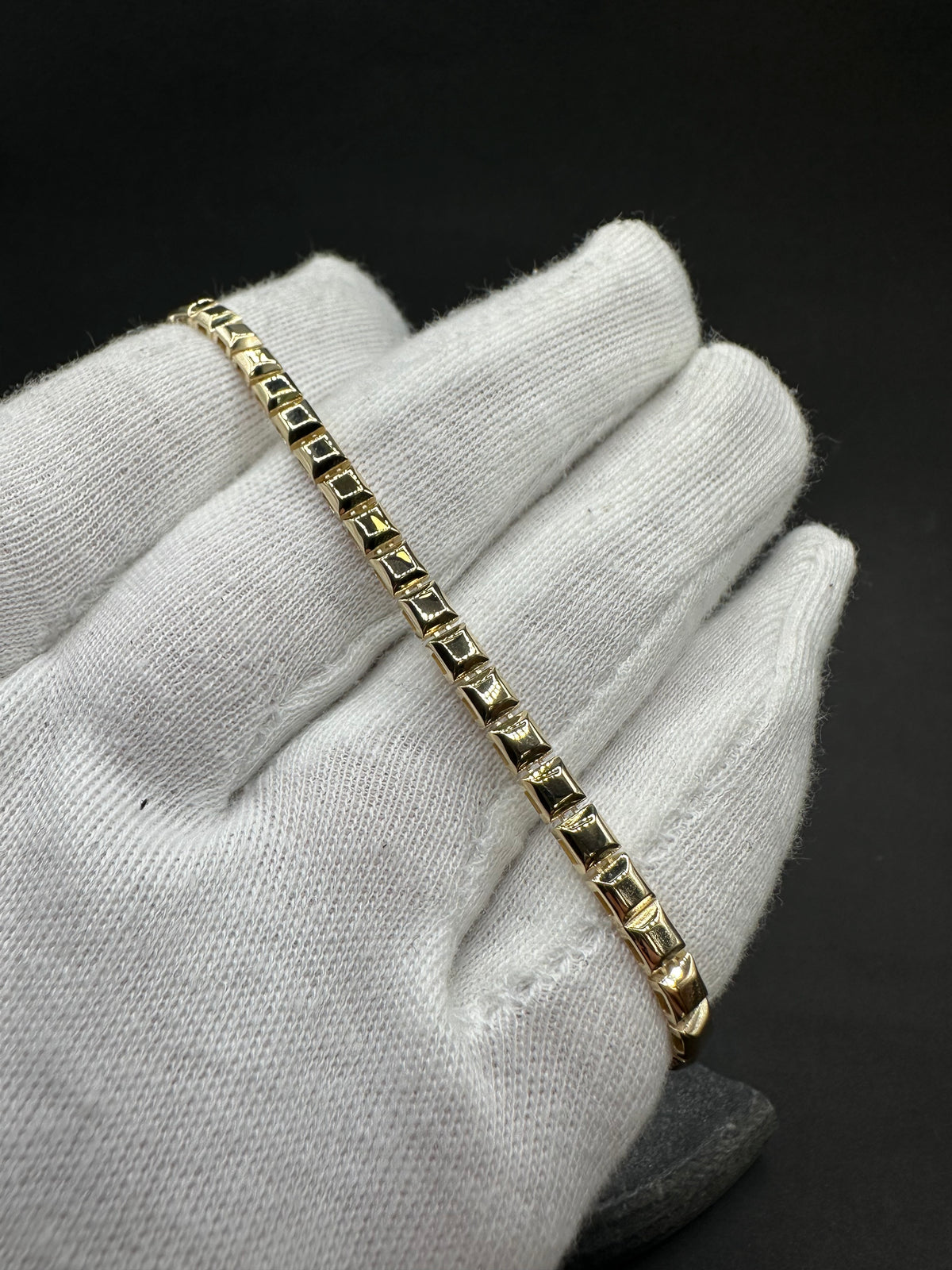 14K Gouden Flexibele Armband 3,8 mm – 19 cm