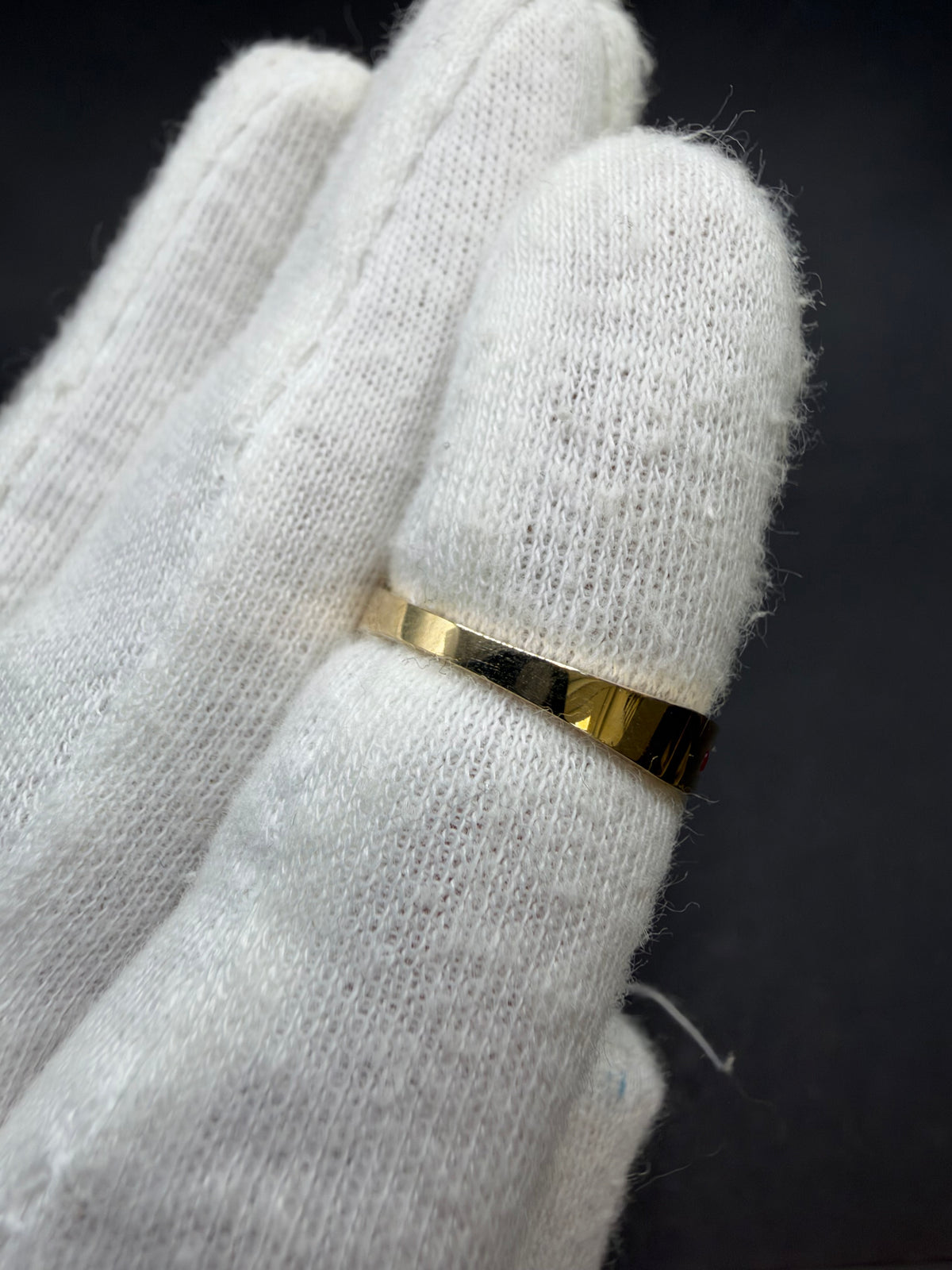 14K Gouden Damesring met Robijnen – Maat 18