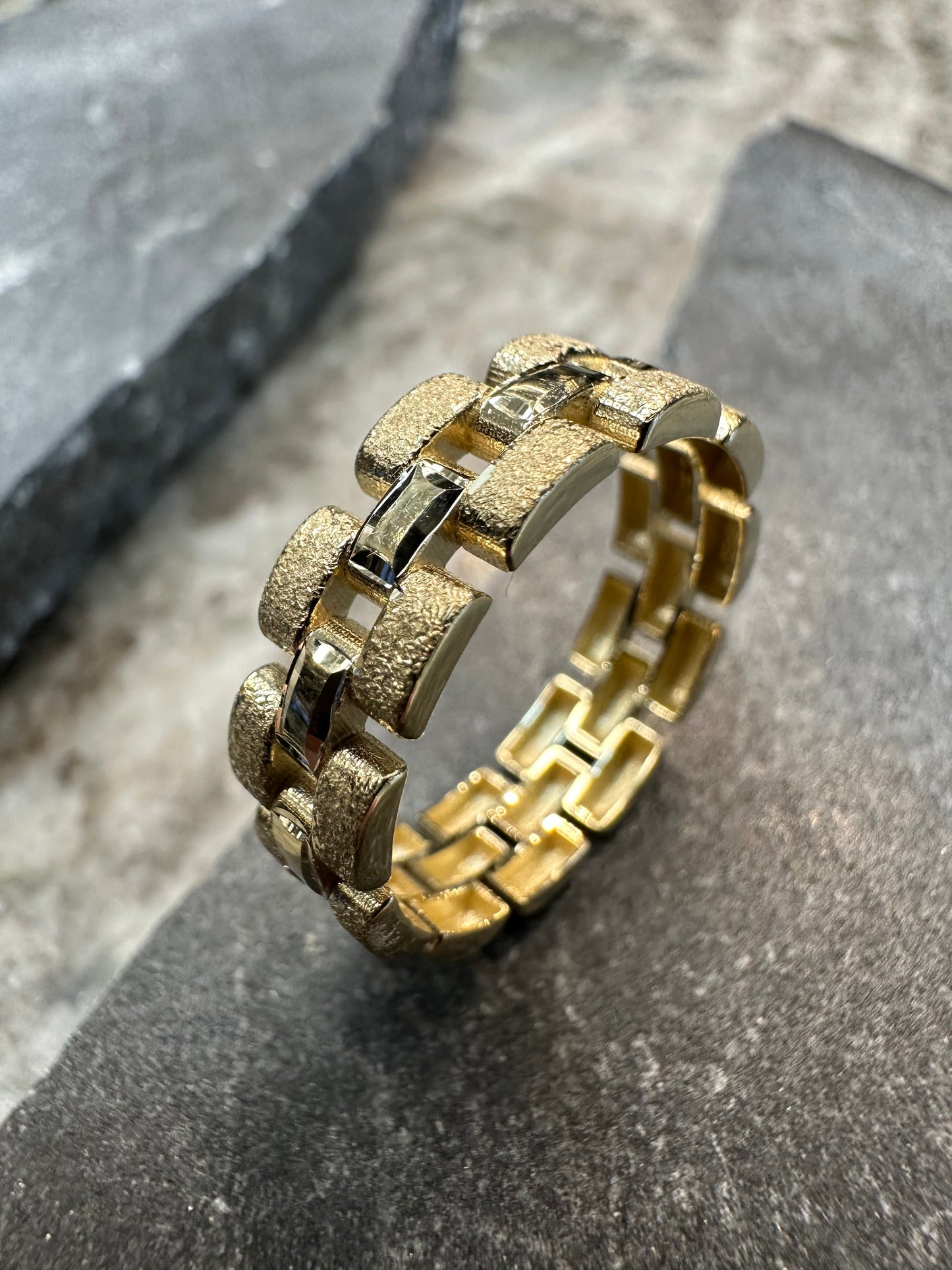 Prachtige 14K Gouden Rollie Ring