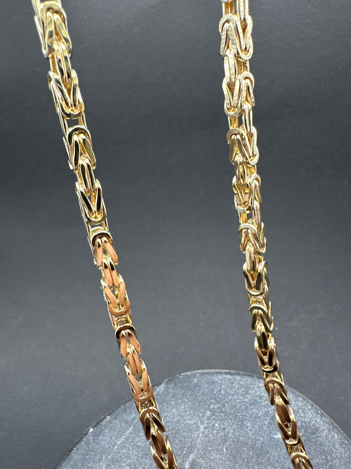 14K Gouden Byzantijnse Koningsketting – 4 mm