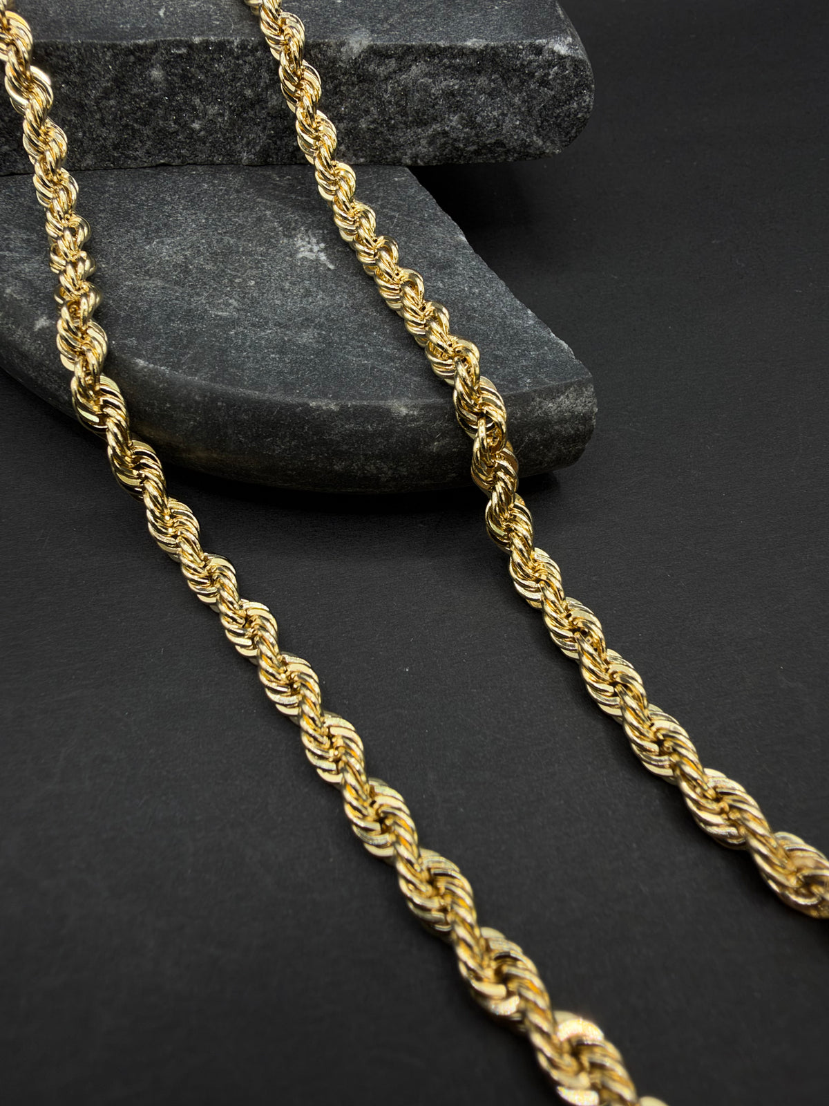 14K Gouden Rope Chain – 4 mm – Nederlands Goud