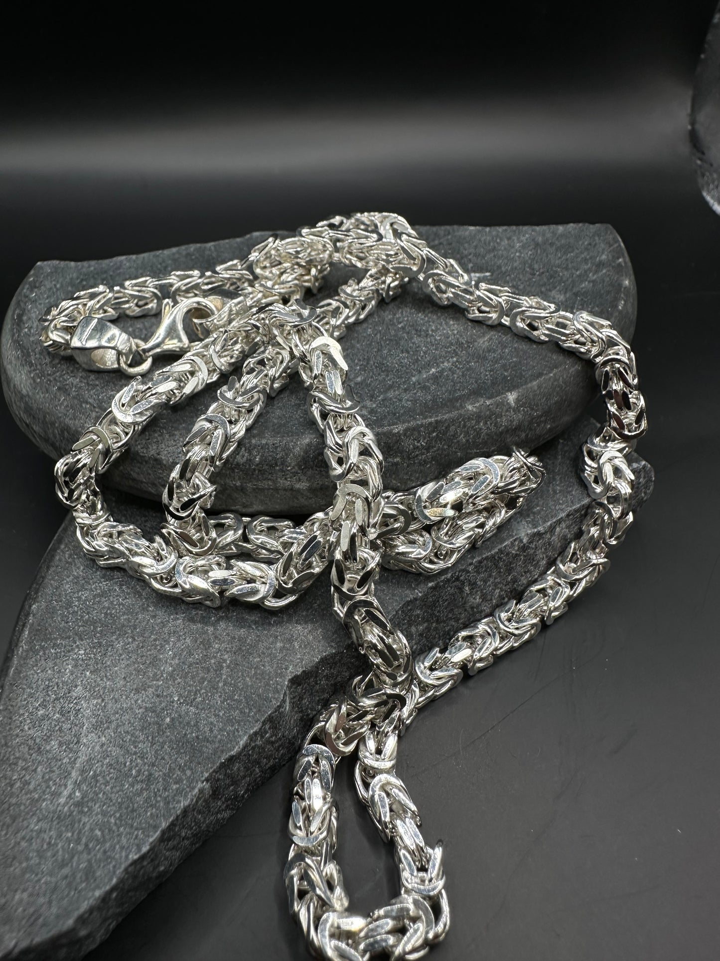 Schitterende 925 Zilveren Koningsketting – Made in Italy – 60 cm