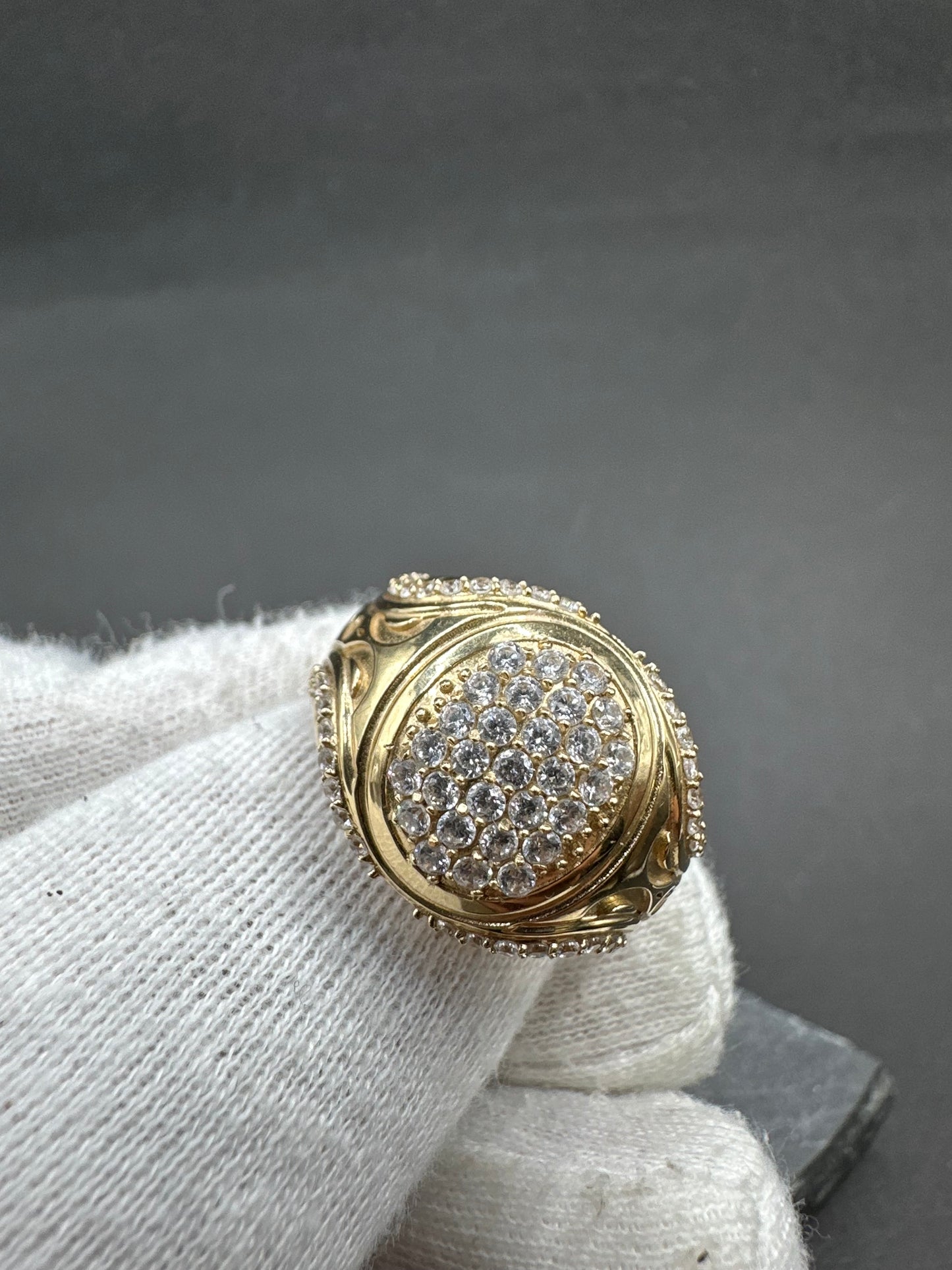 14K Gouden Toto Ring met Zirkonia – Maat 20