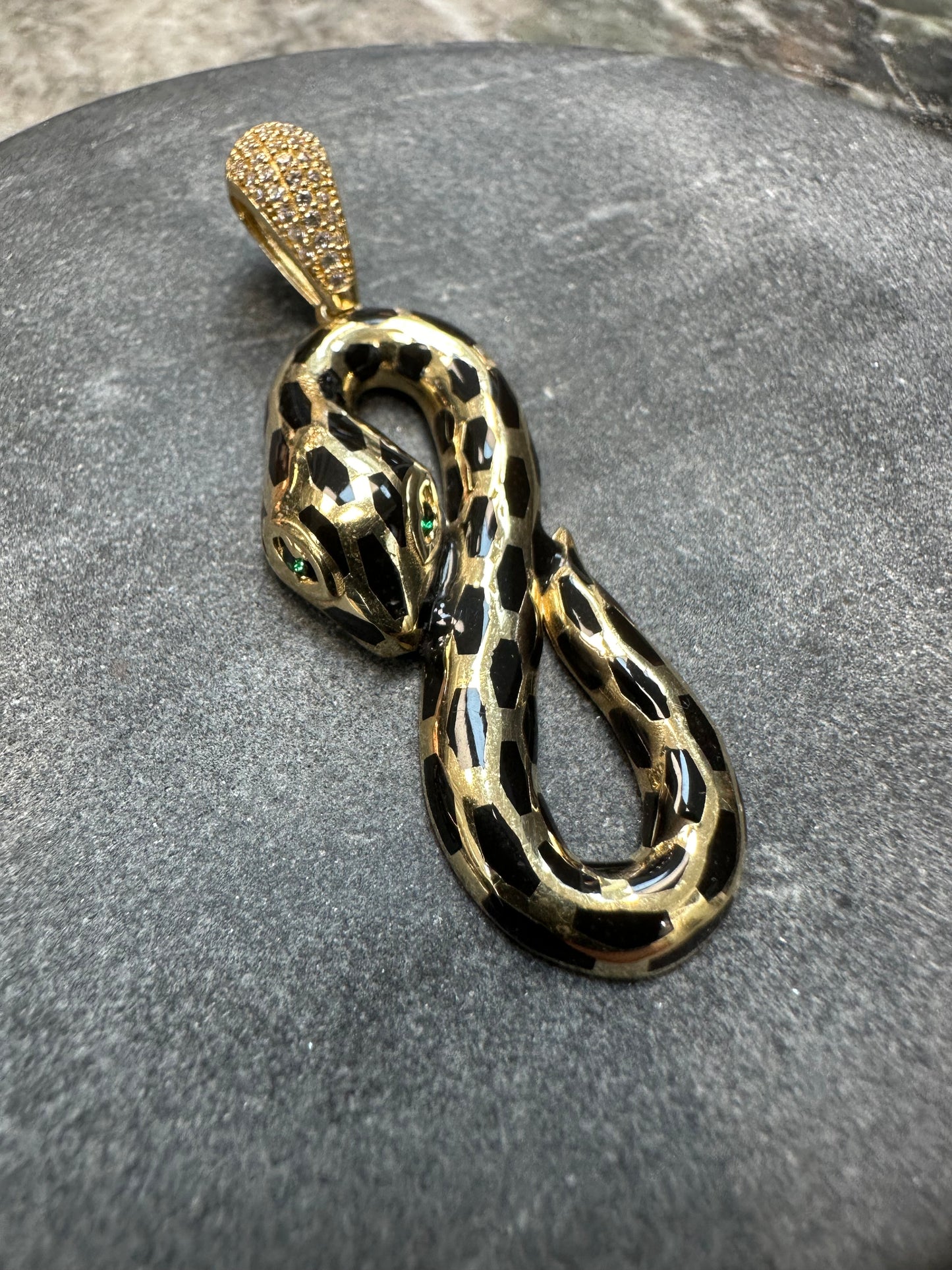 14K Gouden Slang Hanger – 50 mm