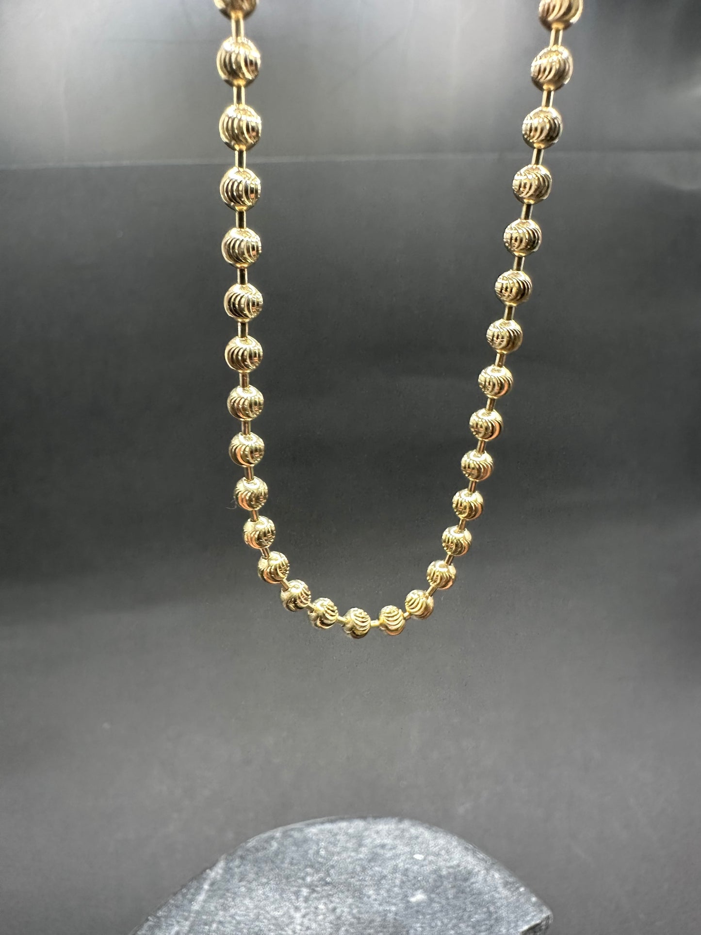 14K Gouden Dog Tag Ketting – 60 cm
