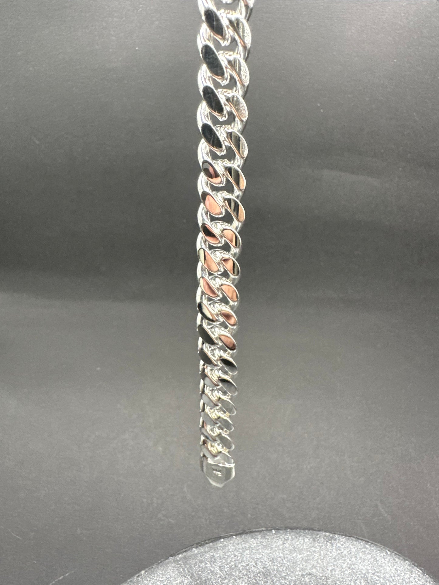 925 Zilveren Massieve Miami Cuban Link Armband – 21 cm
