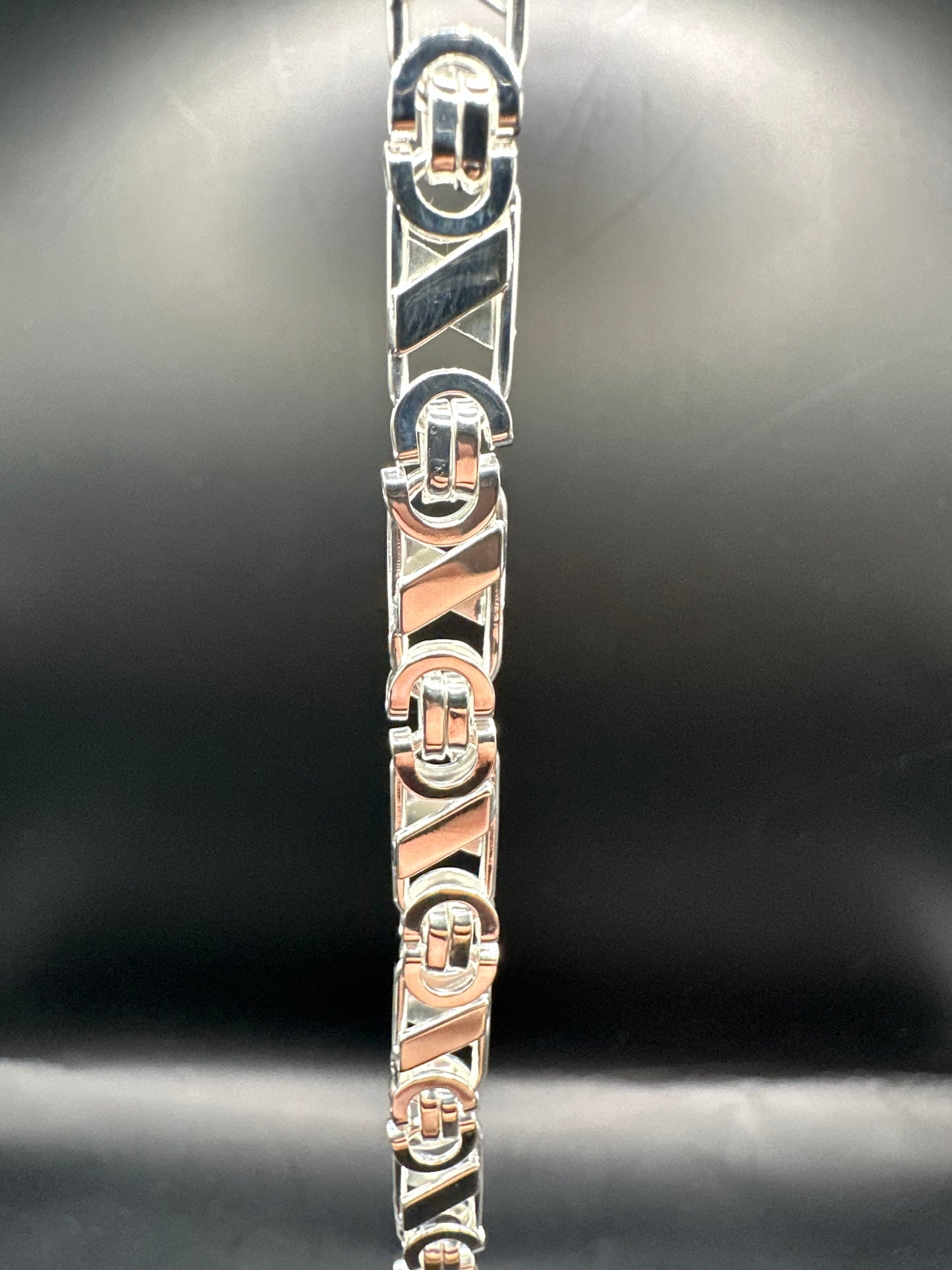 Prachtige 925 Zilveren Valentino Armband – 22 cm